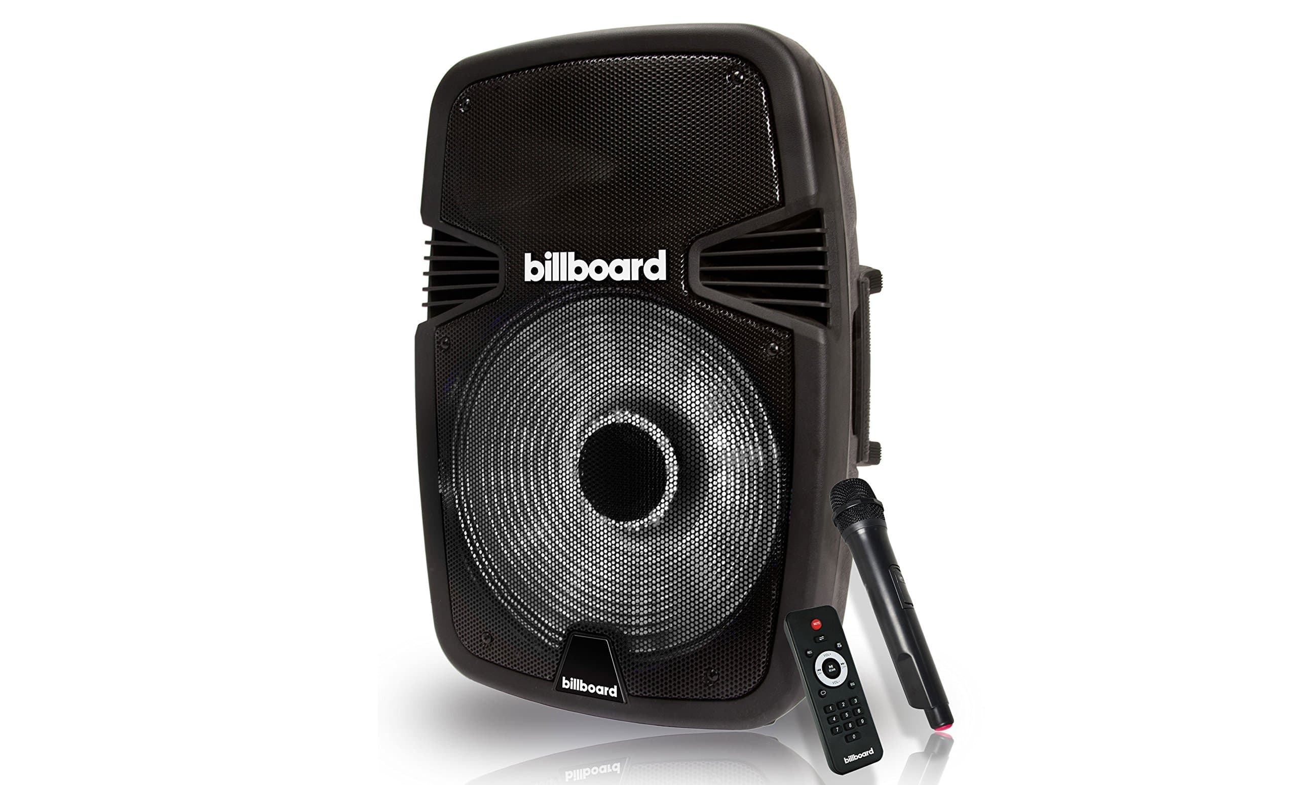 Billboard Party Machine Bluetooth Powered Speaker PM-1 Wireless Microphone, Huge Sound Long Lasting Battery Wireless Remote Control