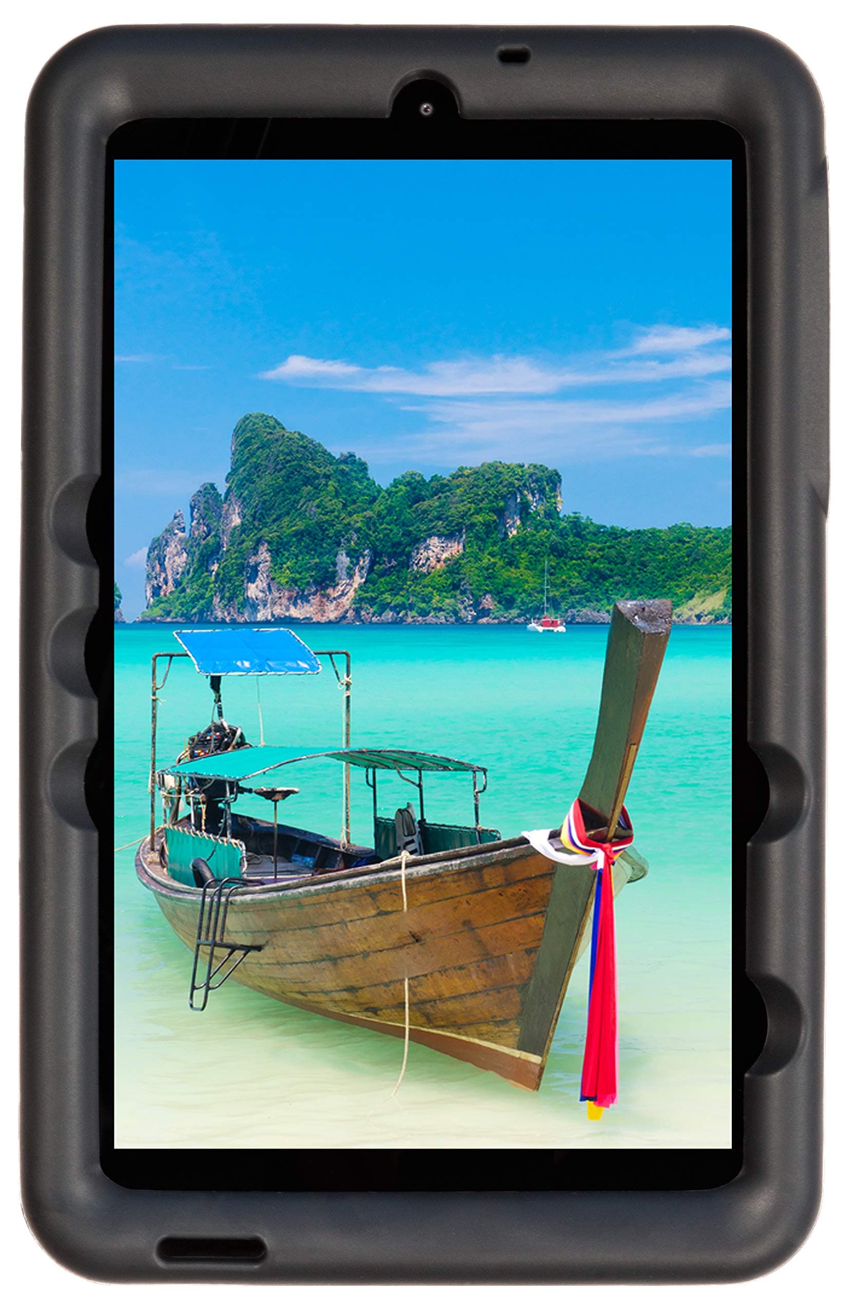 BobjGear Bobj Rugged Tablet Case for Samsung Galaxy Tab A 8.0 (2018) SM-T387 SM-T387V Kid Friendly (Bold Black)