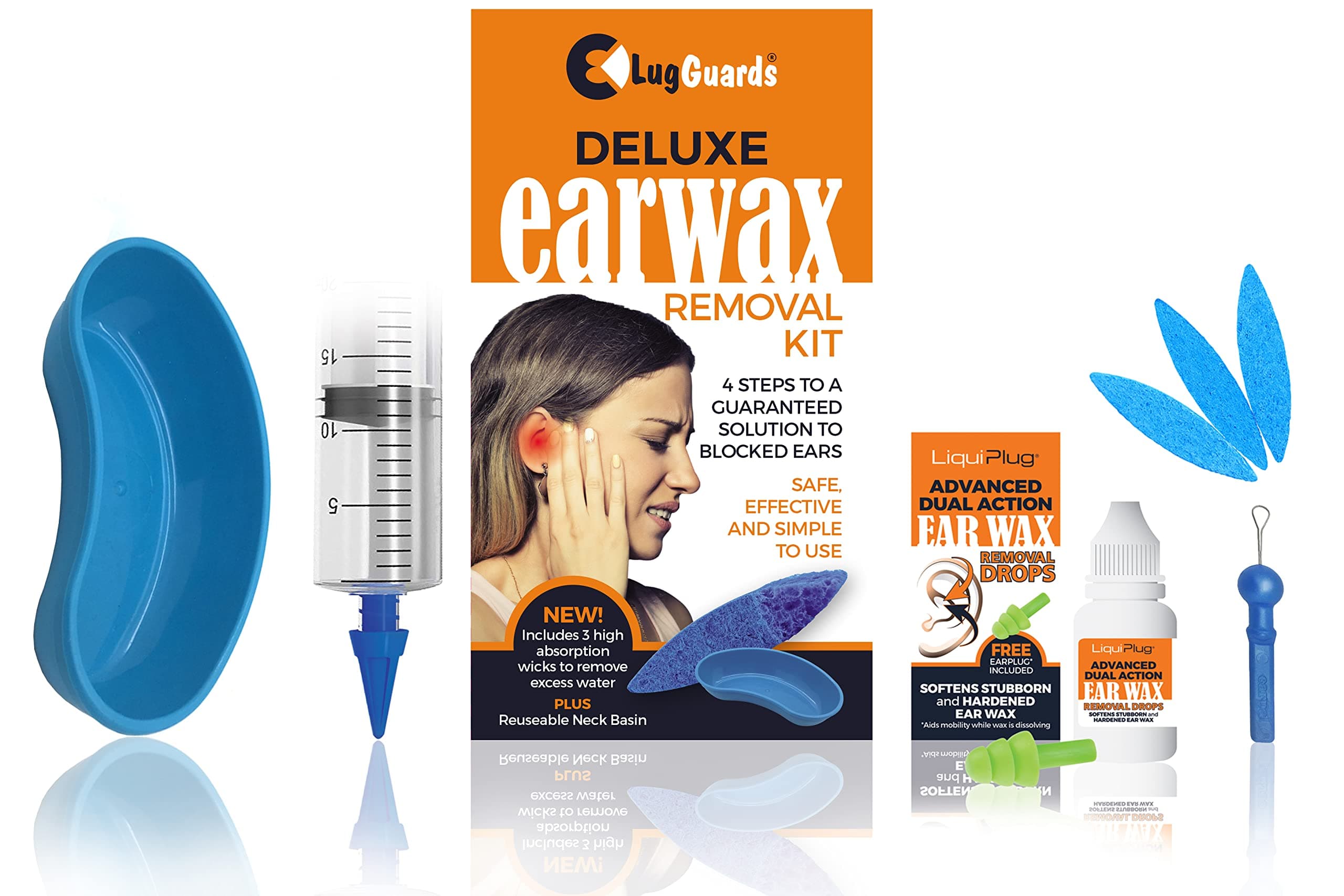 LUGGUARDS® PROFESSIONAL DELUXE EAR WAX REMOVAL KIT - CE CERTIFIED