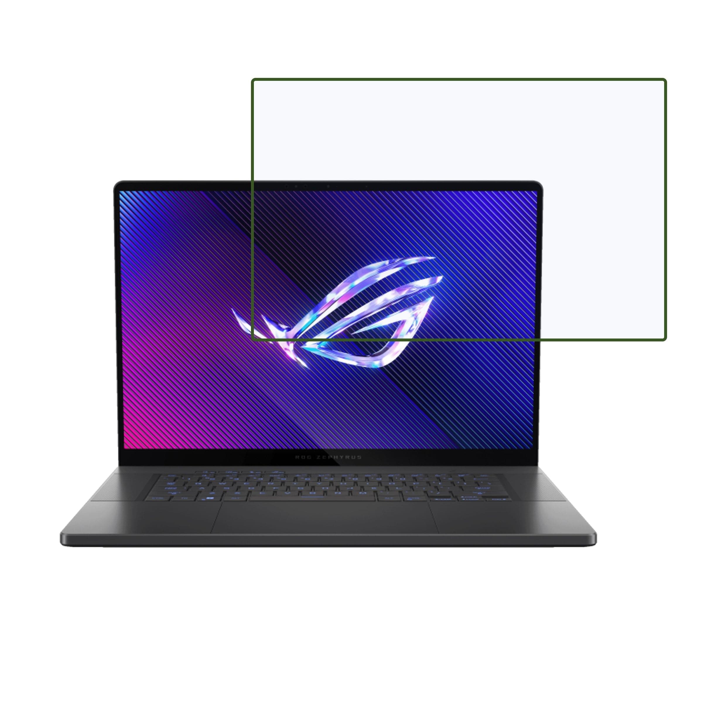 Laptop Screen Protector Compatible With ASUS ROG Zephyrus G16 (2024) GU605MI QP001WS 9H Crystal Clear unbreakable (Flexible Screen Protector)
