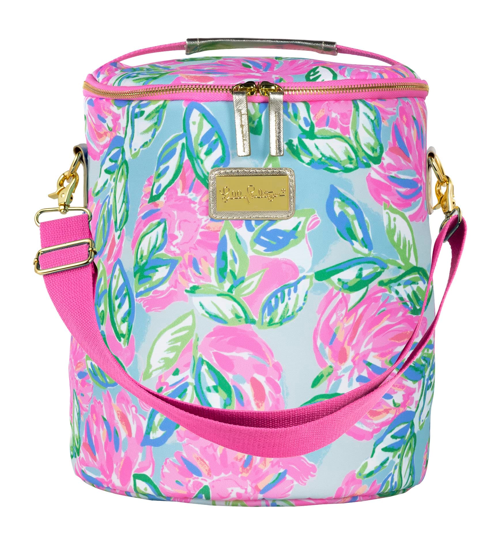 Insulated Soft Beach Cooler with Adjustable/Removable Strap and Double Zipper Close