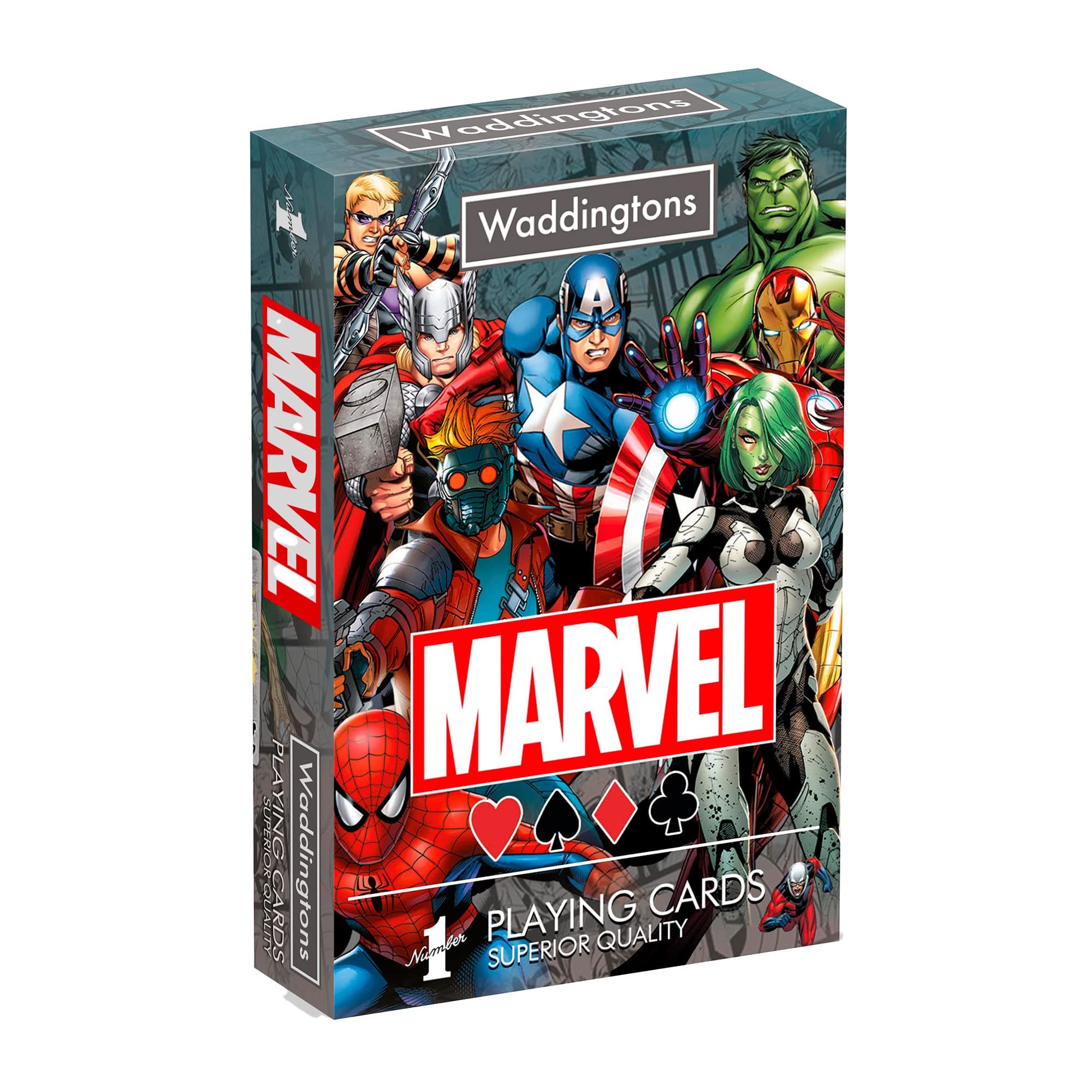 – Marvel Universe Playing Card Game, play with your favourite superheroes including Iron Man, Spider-Man and Captain America, gift and toy for boys, girls and adults Aged 6 plus
