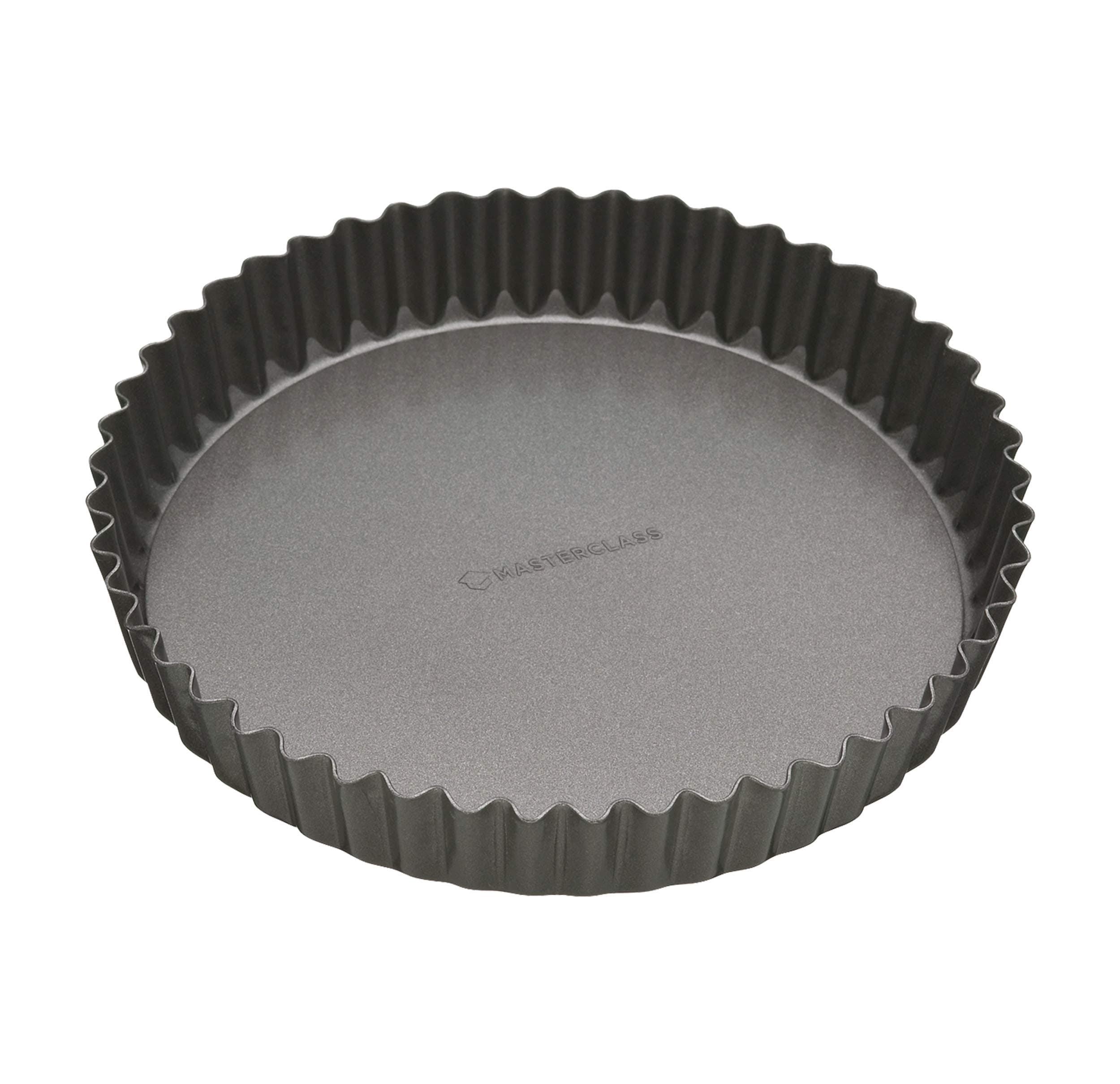 Non-Stick Fluted Loose Base Quiche Tin Round 25cm (10"), Sleeved
