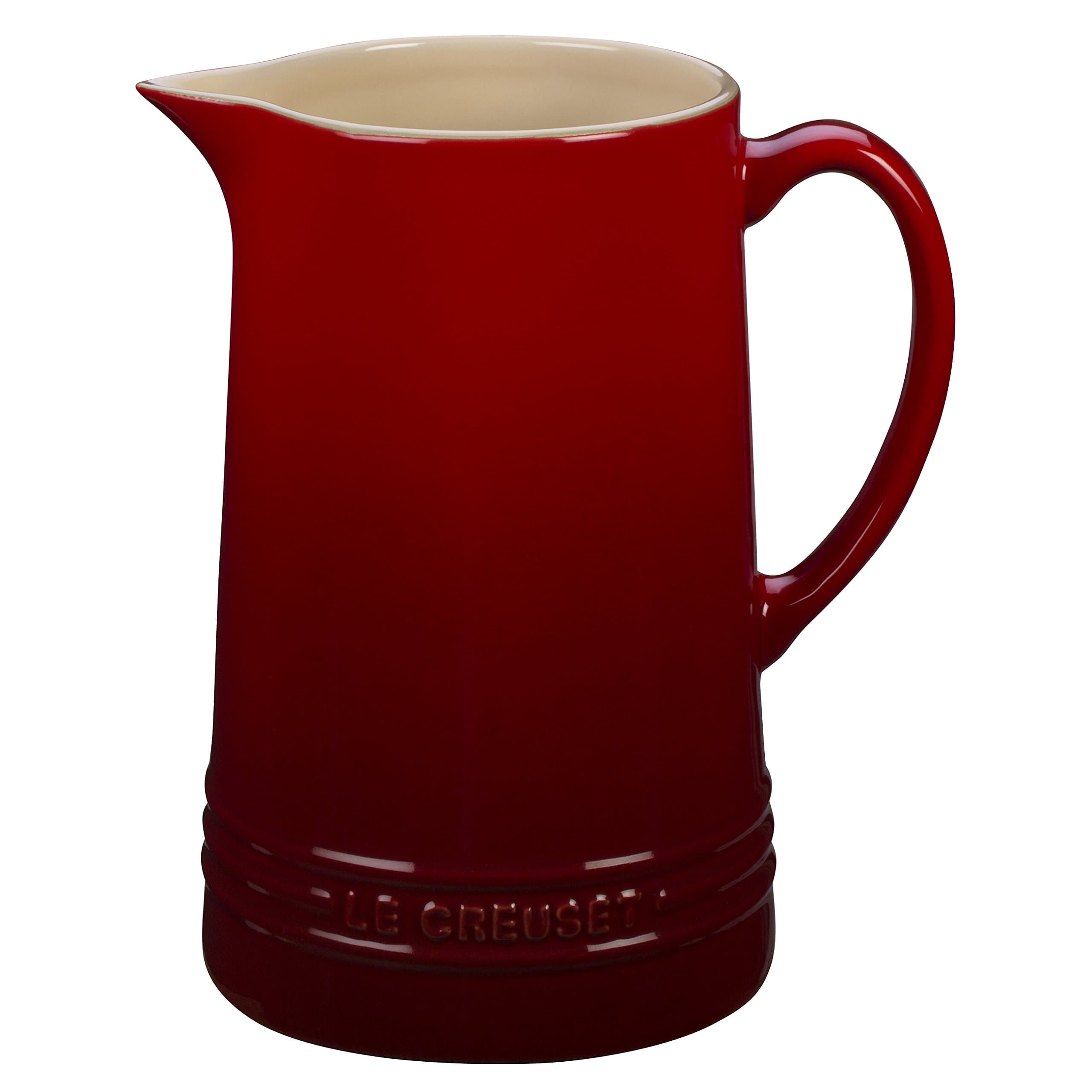 Stoneware Pitcher, 1.6 qt., Cerise