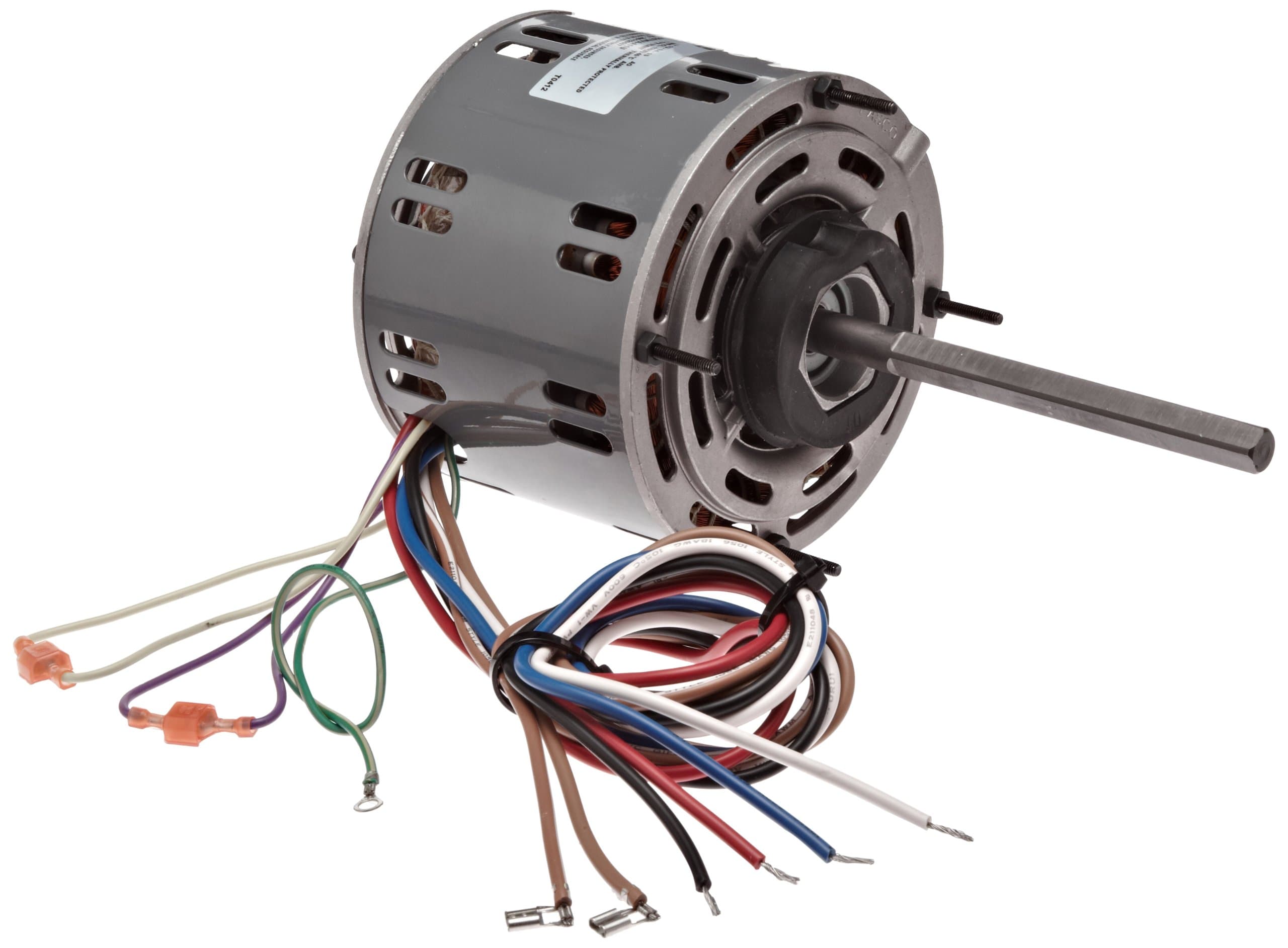 D727 5.6" Frame Open Ventilated Permanent Split Capacitor Direct Drive Blower Motor with Sleeve Bearing, 1/3-1/4-1/5HP, 1075rpm, 115V, 60Hz, 5.9-4.6-3.8 amps