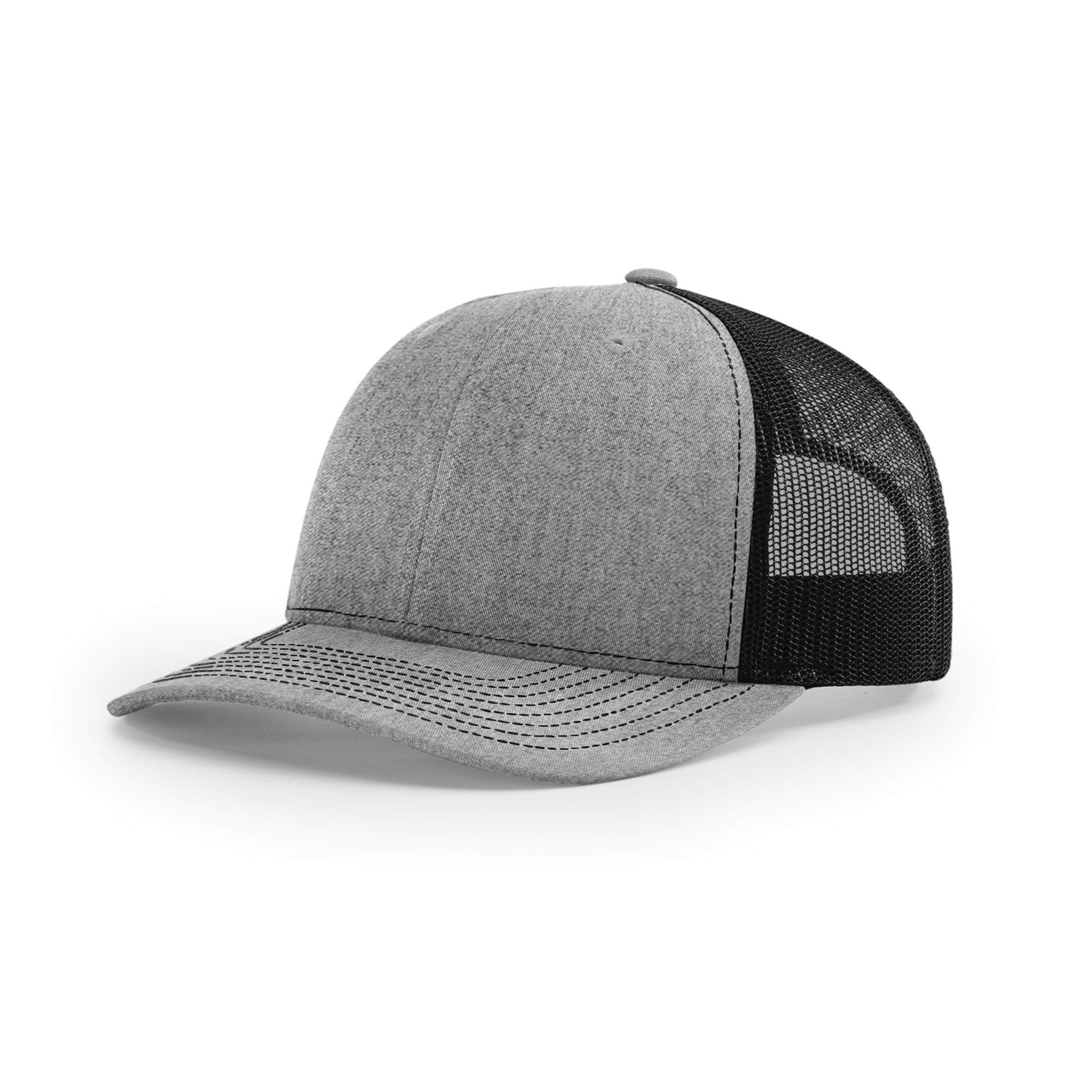 Richardson 112P Patterned Snapback Trucker Hat - Custom Leather Patch Hat | No Minimals | Volume Tiered Pricing