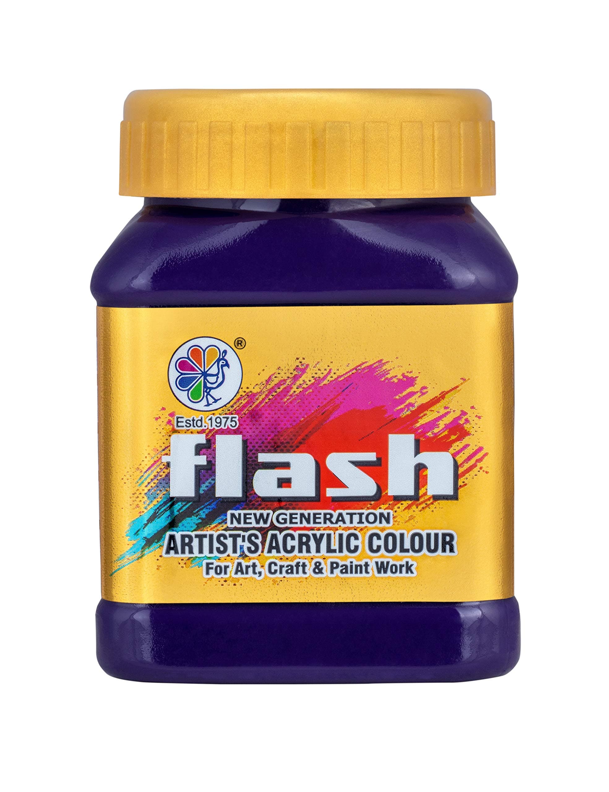 - Flash Acrylic Colour (Violet, 200 ml)