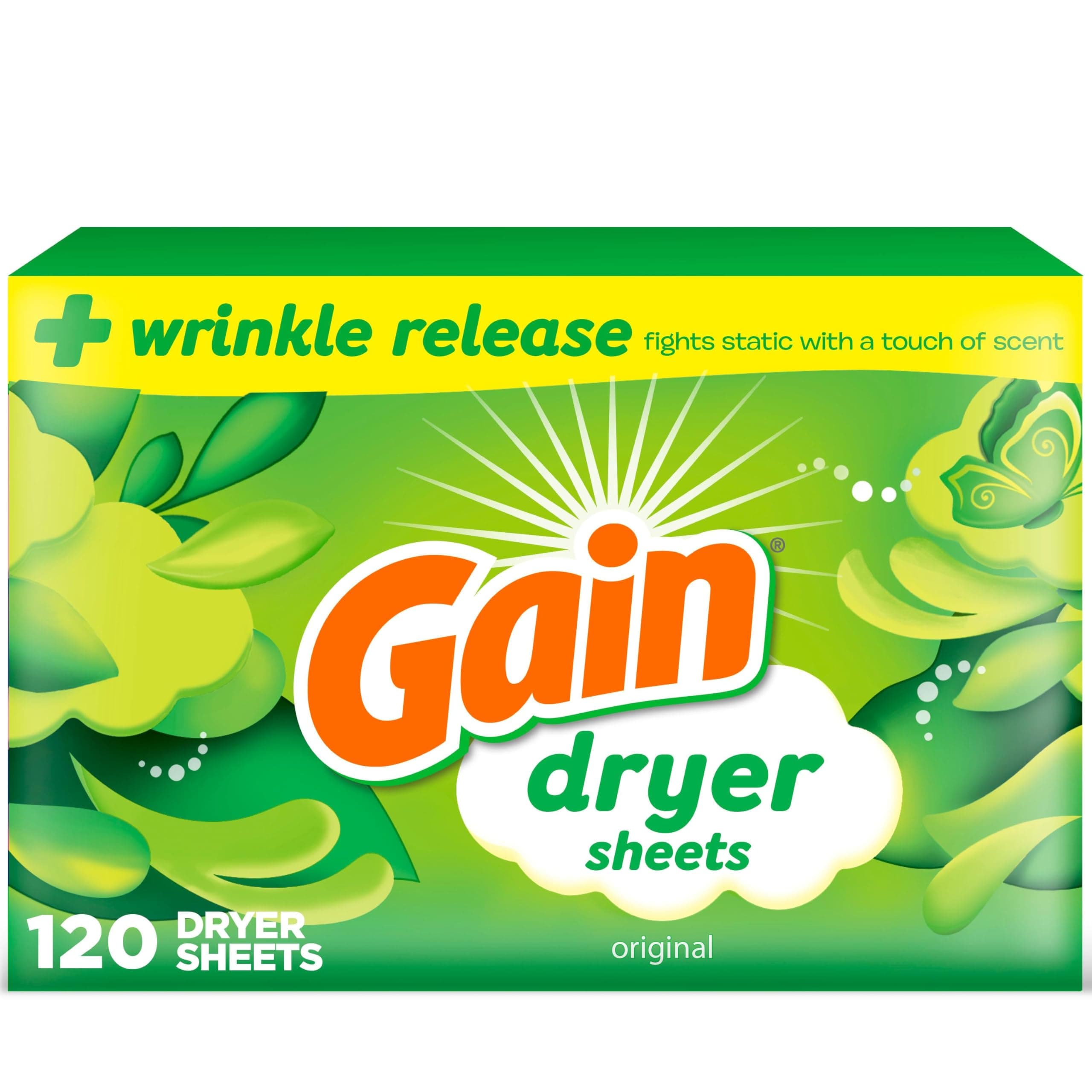 Original Dryer Sheets, 120 Count