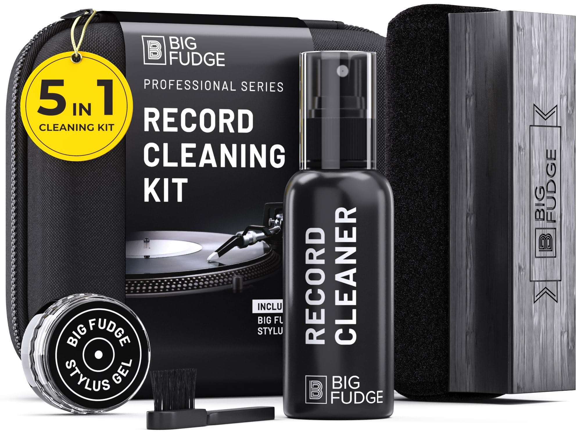 Professional record cleaner kit