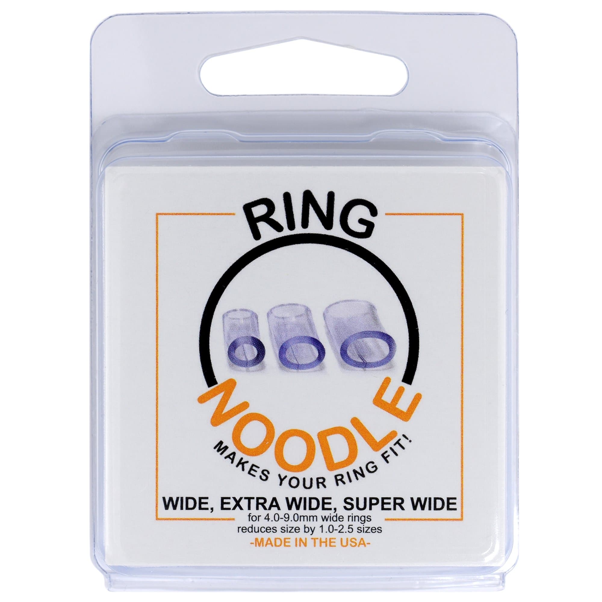 RING NOODLE Ring Size Reducer (1-Wide, 1-Extra Wide, 1-Super Wide for 4.0-9.0mm Wide Rings) - Ring Guard, Ring Size Adjuster