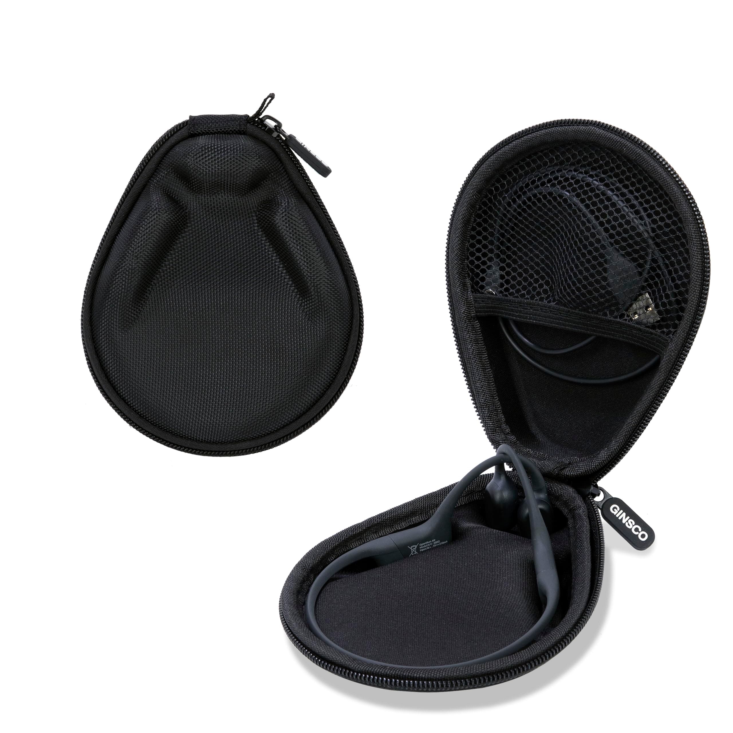 - Ginsco Universal Bone Conduction Headphone Case Compatible with SHOKZ New OpenRun Pro 2/Pro 2 Mini/OpenRun/OpenSwim Open-Ear Sport Headphones, Compatible with MRYTKY/BAICLUD/CXK/Ogogrs etc (Black)
