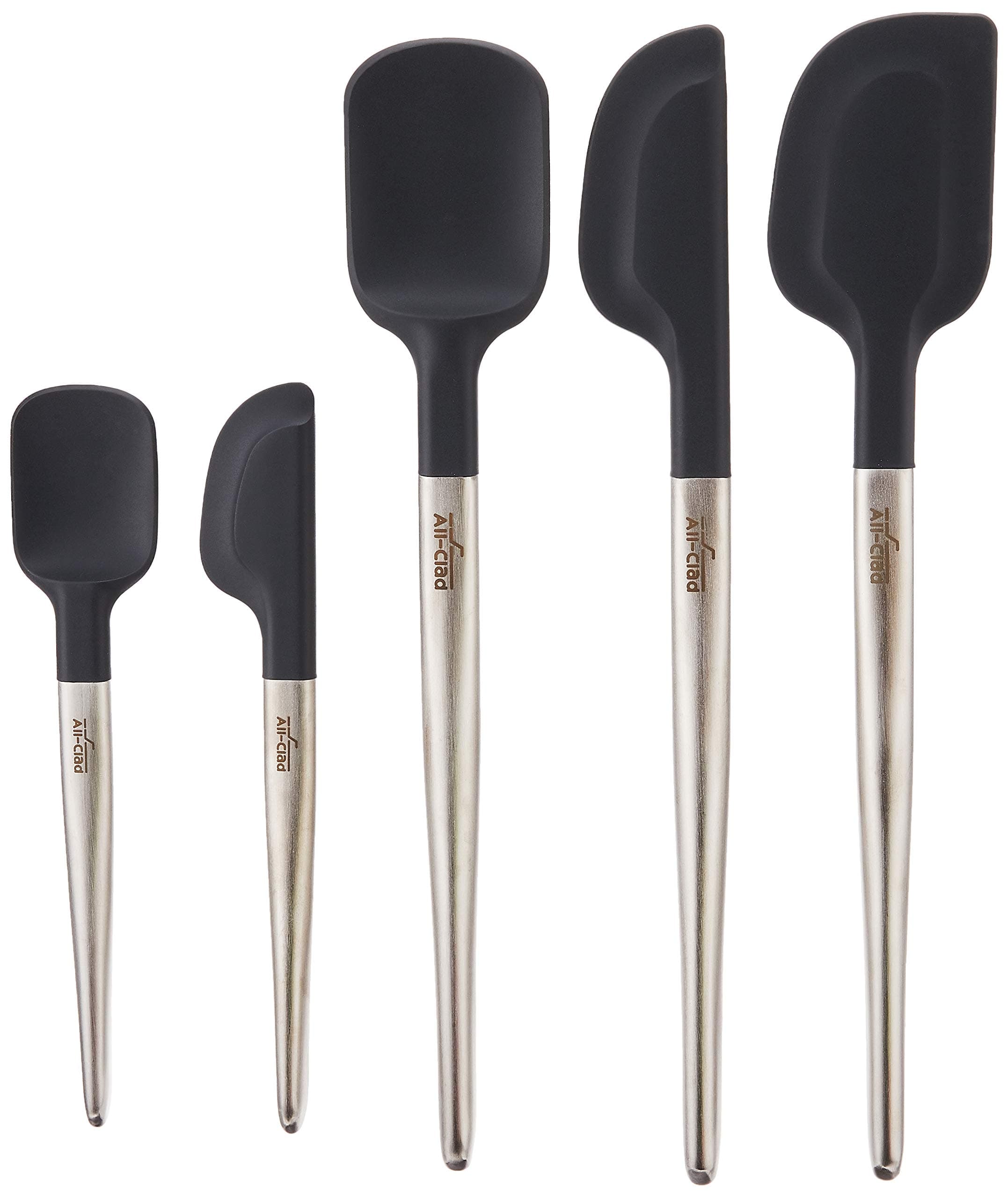 Specialty Silicone Kitchen Gadgets 5 Piece Set, Spatulas Kitchen Tools, Kitchen Hacks Black