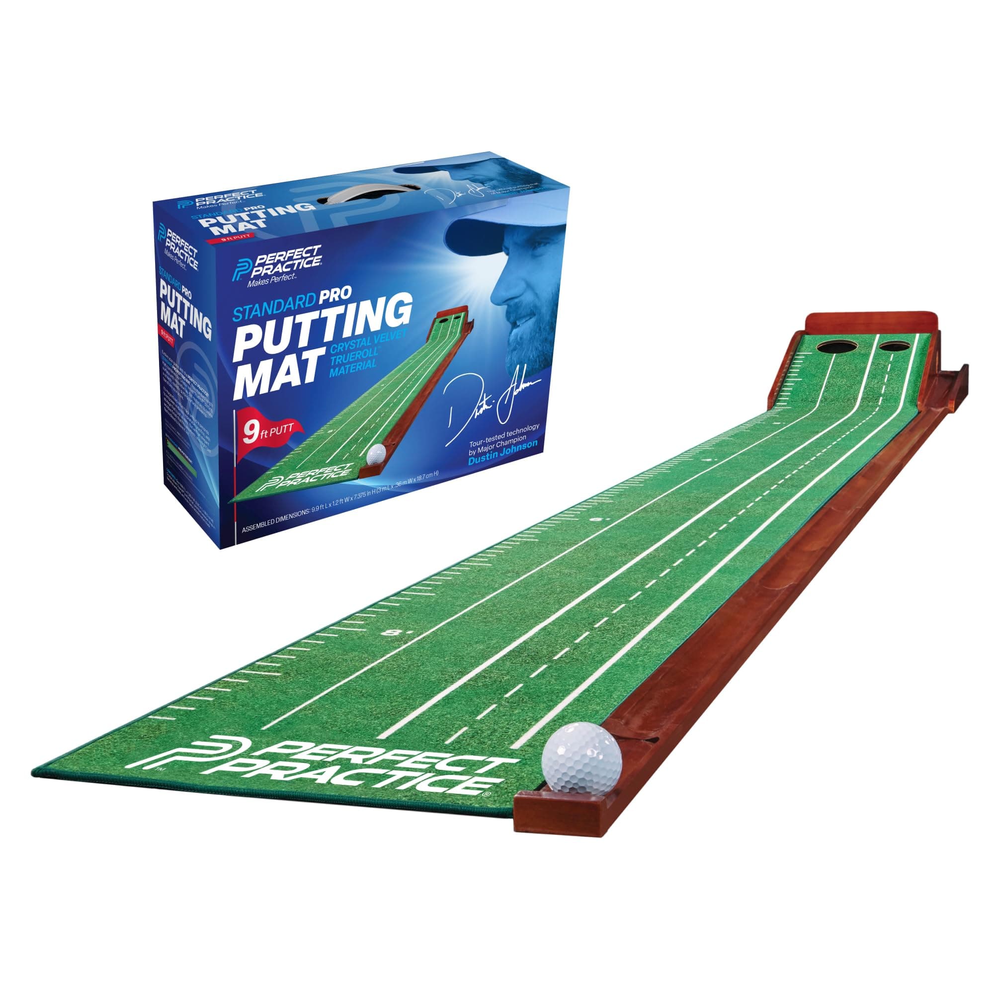 Putting Mat – Indoor Putting Green for Home & Office – Golf Training Aid for Putting Practice – Premium Golf Putting Mat with Realistic Turf – Golf Gifts for Men
