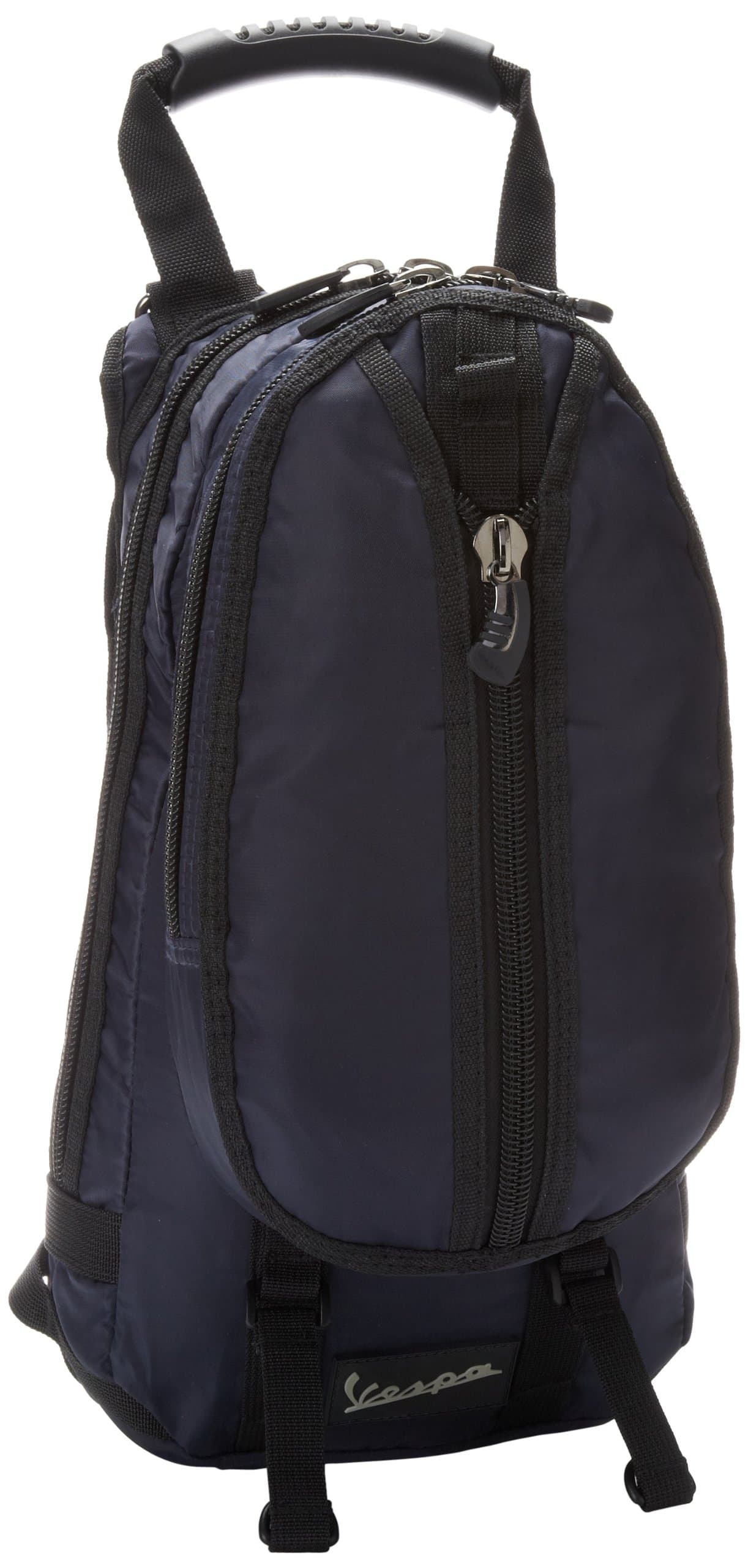 Vespa Mens Nylon Mini Basic Backpack Bag (Navy)