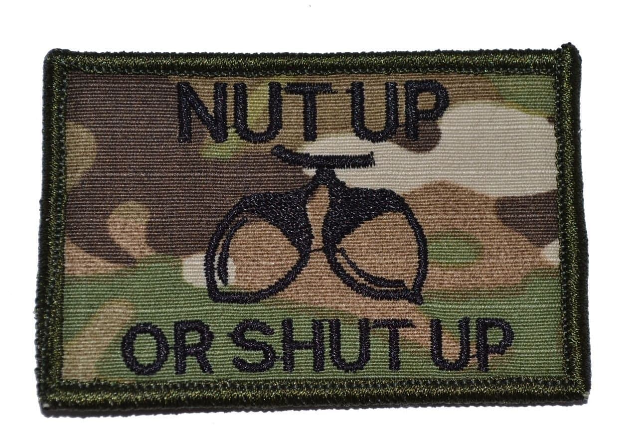 Nut Up or Shut Up 2x3 Patch - Multicam