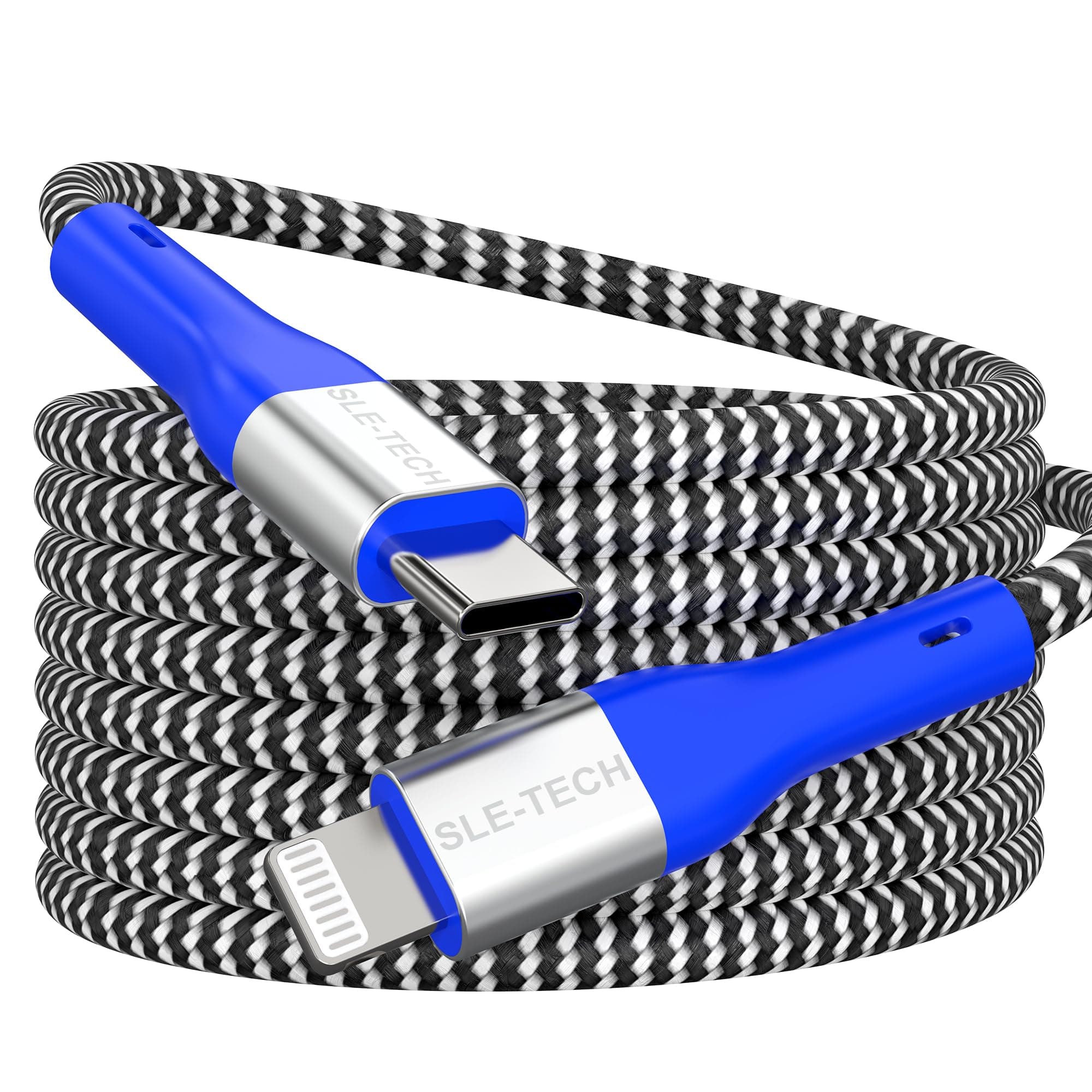 SLE-TECH【Apple MFi Certified】 3Ft i-Phone Lightning Cable for i-Phone 14/13/12/12 Pro Max/Mini/11/Xs Max/XR/X/8/8 Plus/7/6 i-Phone Charger Fast Charging i-Phone Charger USB-C to Lightning Cord