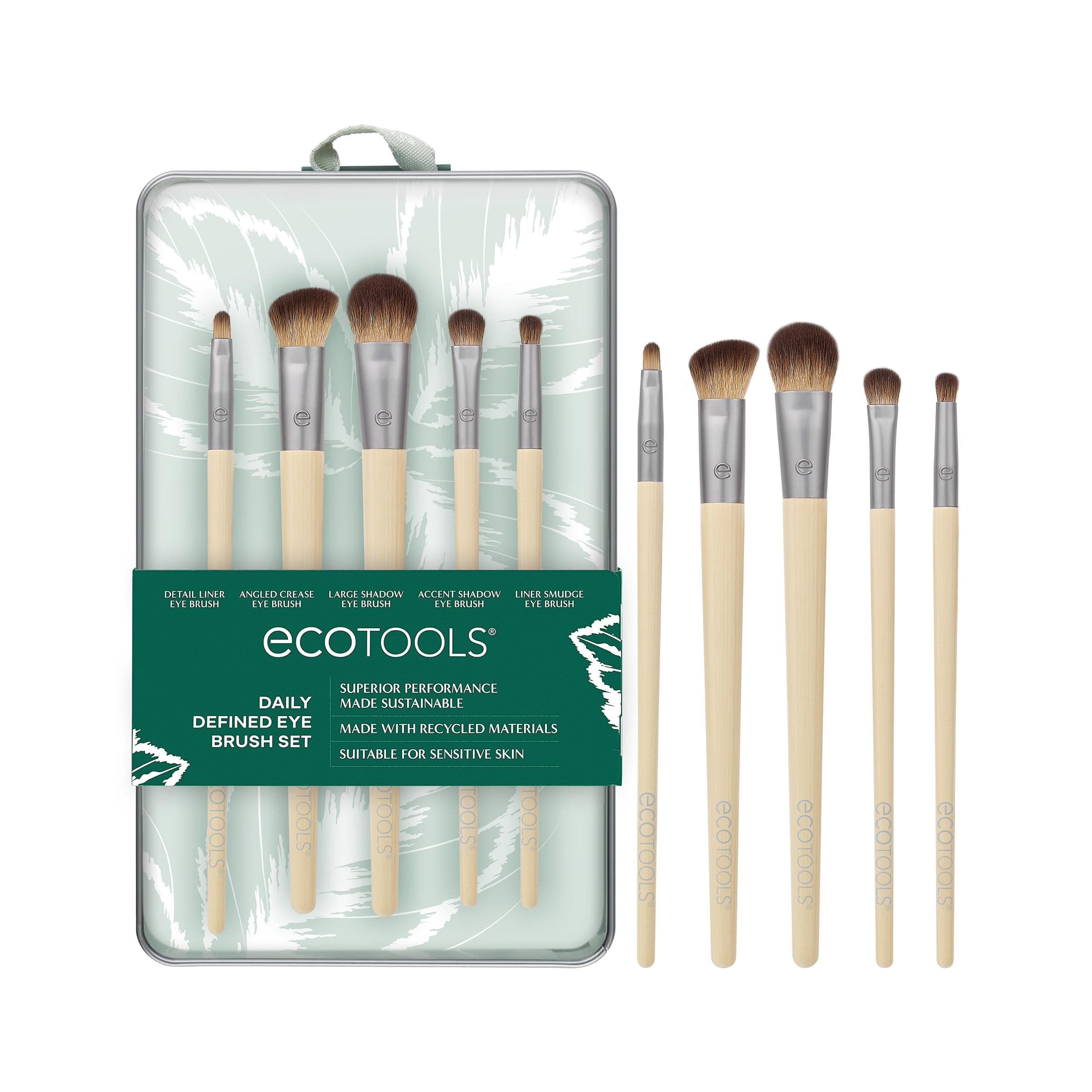 EcoTools, Daily Defined Eye Kit, 5 Piece Set & Storage Tin