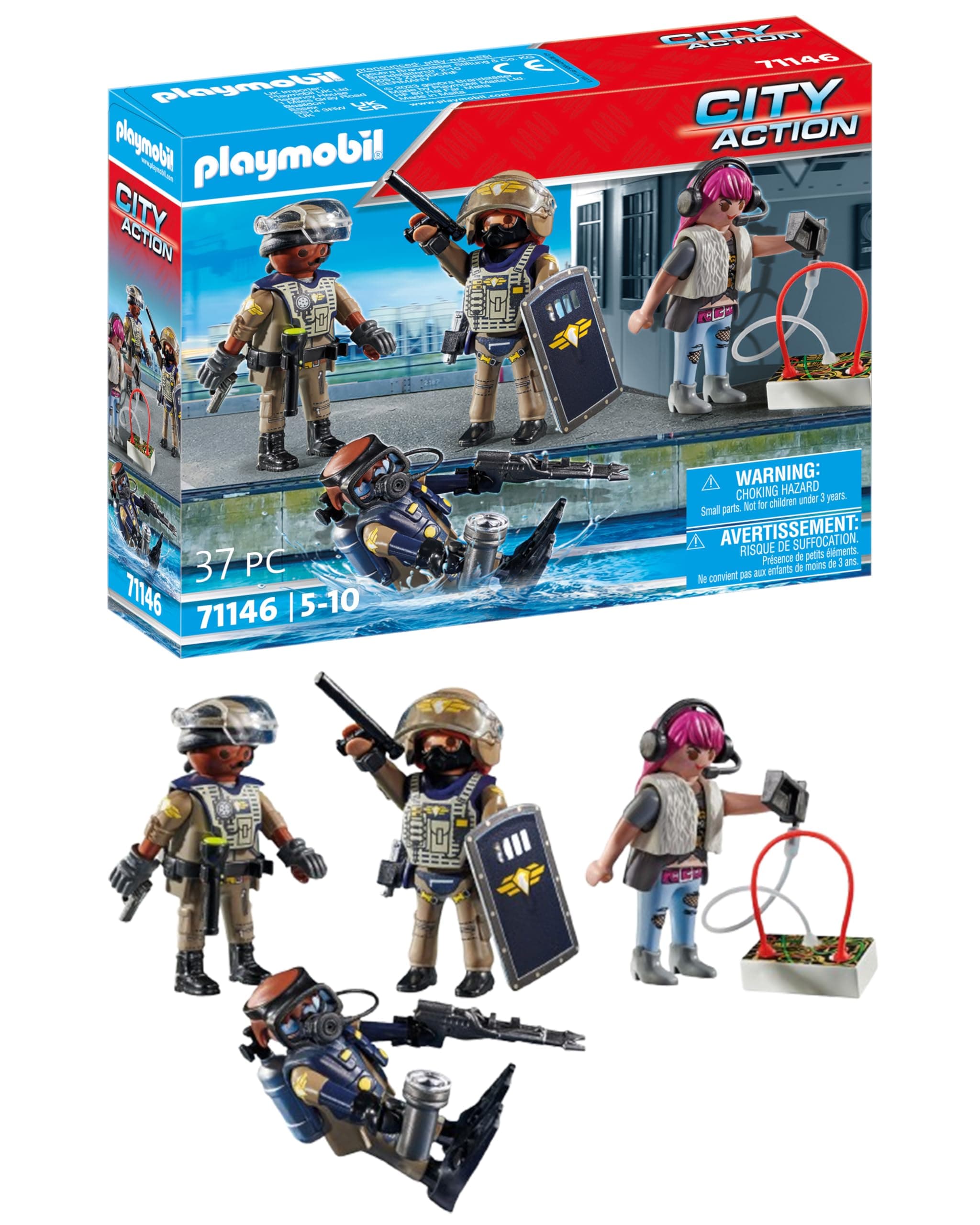 Tactical Police Figure Set