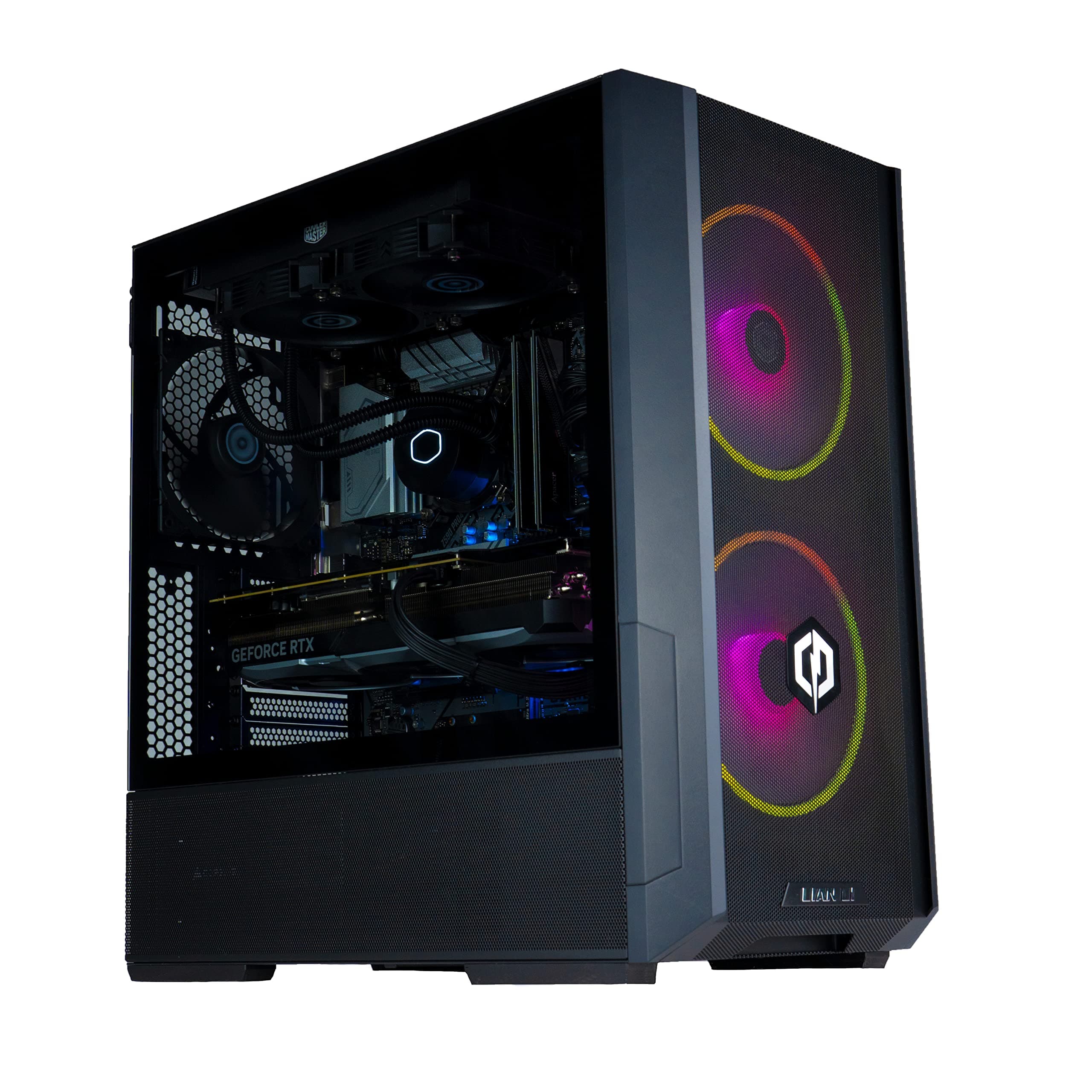 CyberPowerPC Centurion Gaming PC - Intel Core i7-11700F, Nvidia RTX 4060 Ti 8GB, 16GB RAM, 1TB NVMe SSD, Liquid Cooling, 650W PSU, Wi-Fi, Windows 11, Lancool 216