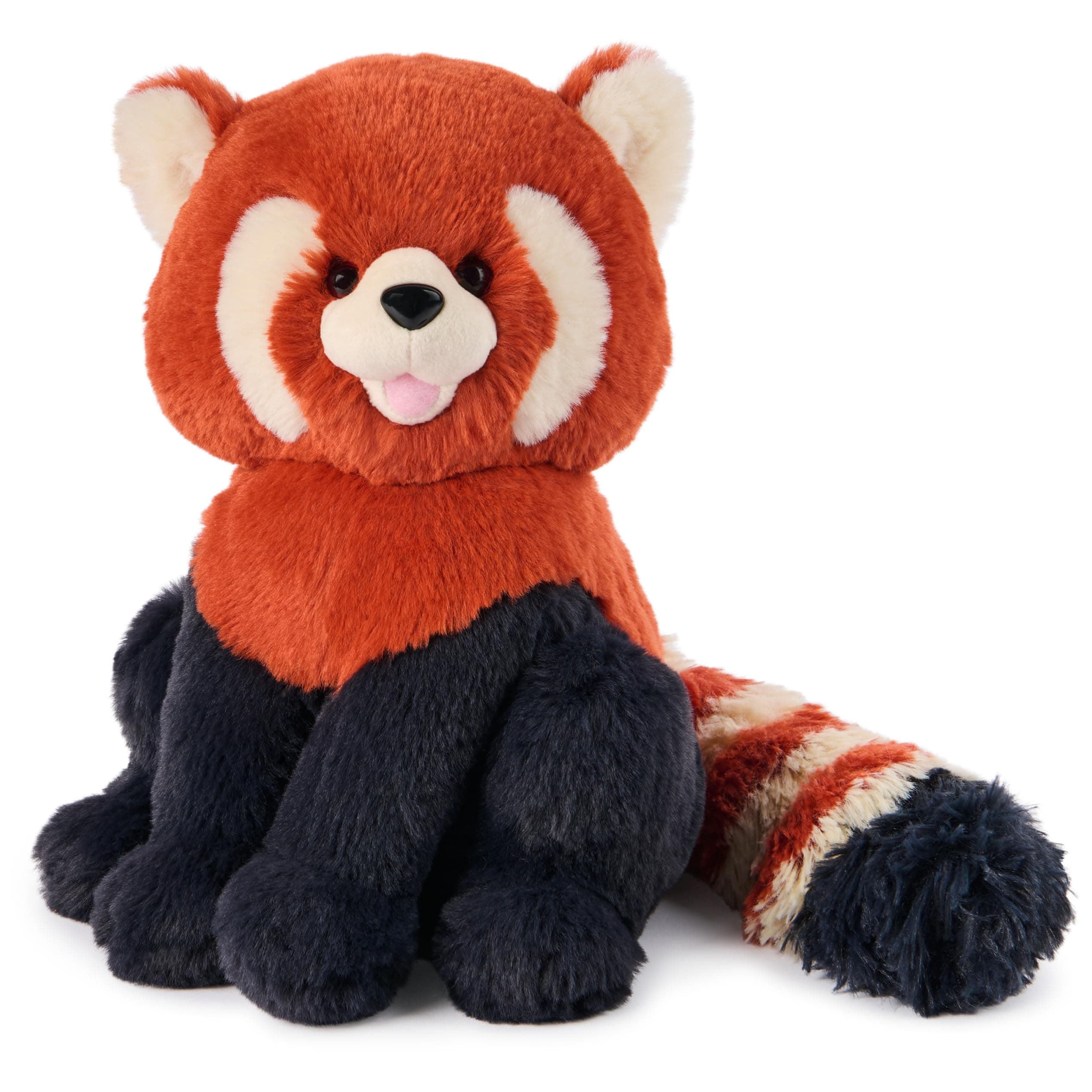 Cedar Red Panda Plush, Premium Red Panda Stuffed Animals for Ages 1 and Up, Orange/Blue, 10”