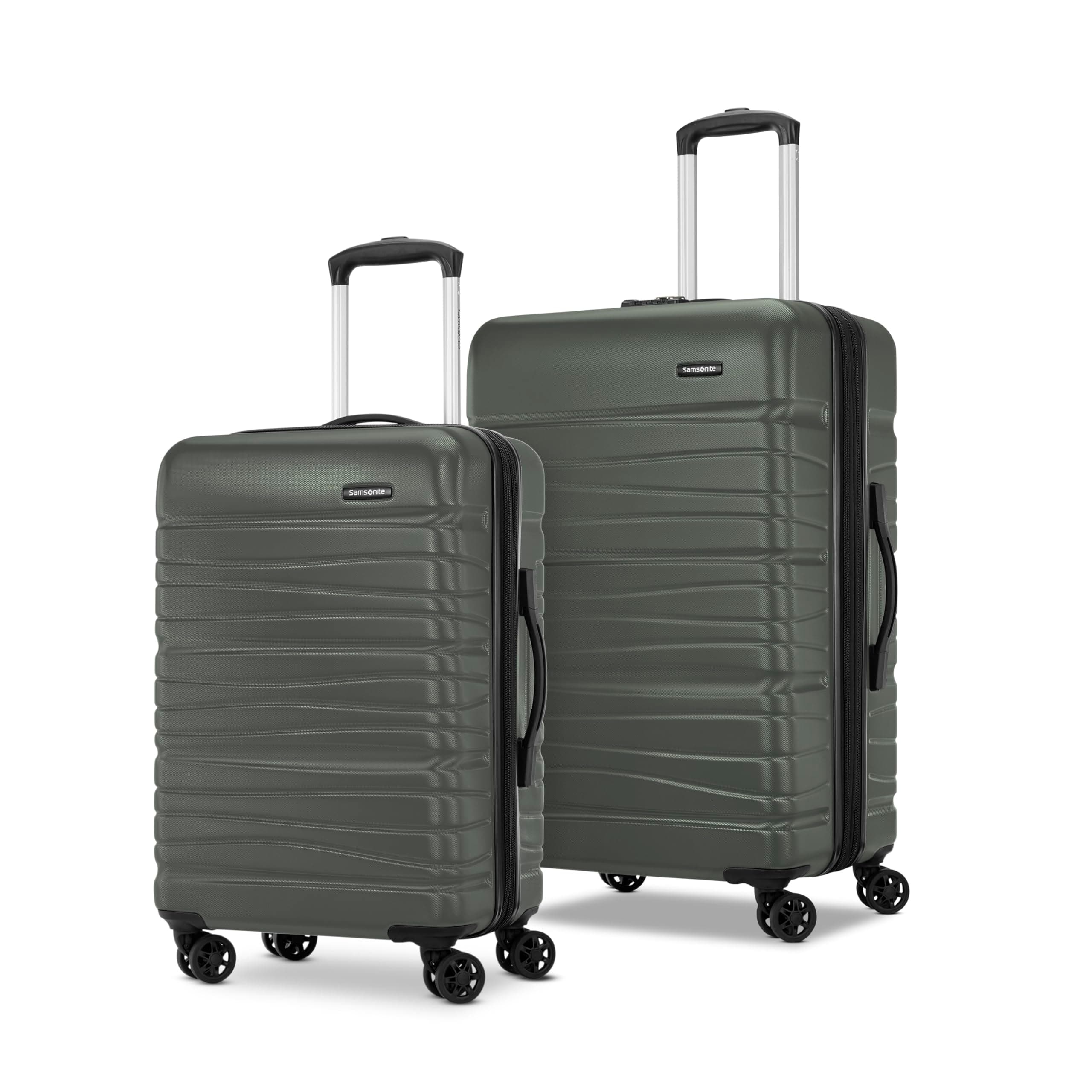 Samsonite Evolve SE Hardside Expandable with Double Spinner Wheels, 2PC SET (CO/M), Army Green