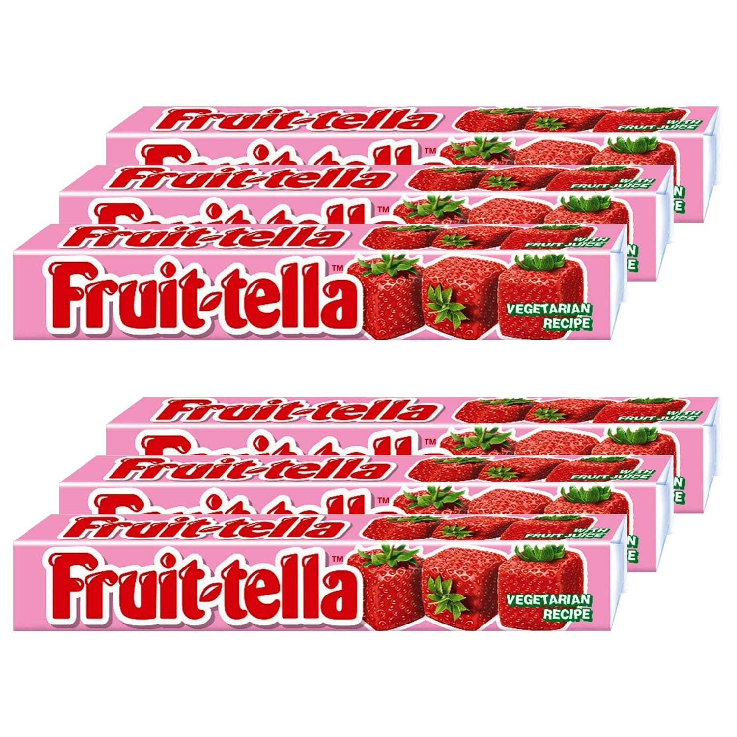 Fruitella Strawberry, 6 X 36 Gram