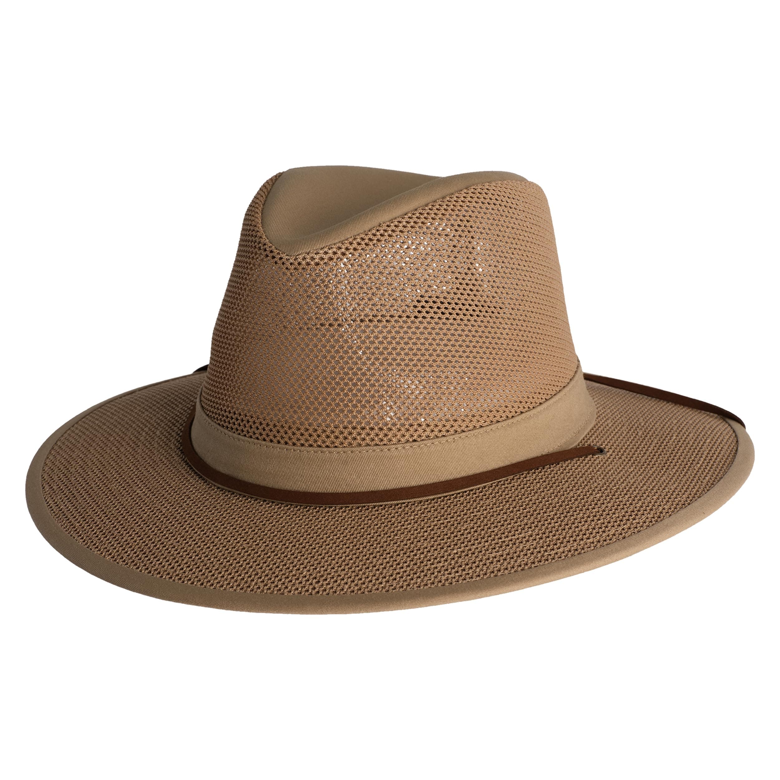 Original Aussie Breezer - Wide-Brim Sun Hat for Men with Adjustable Chin Cord | Perfect Men's Summer Hat
