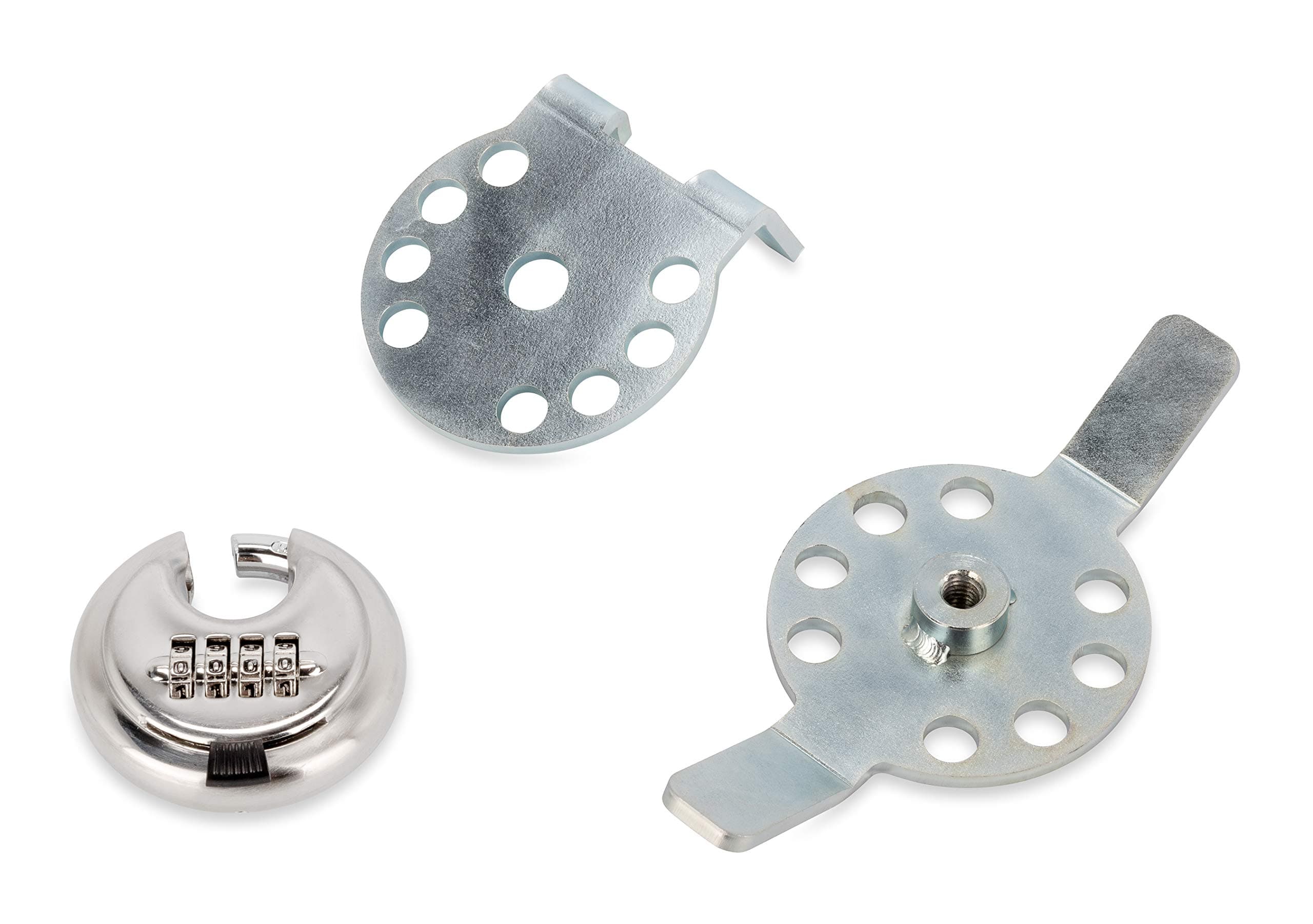 Double Propane Tank Locking Device | Safely Secures (2) Propane Tanks to Your RV for Theft Prevention | Lock Included | Works with Conventional and Airstream Setups (40590)