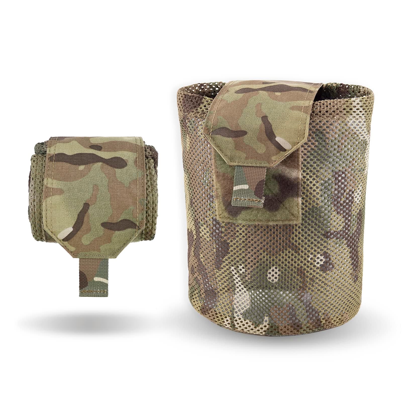 - Dump Pouch,Molle Drawstring Mag Pouches,Roll Up Foldable Tactical Recovery Tool Pack,EDC Drop Net Storage Bag …
