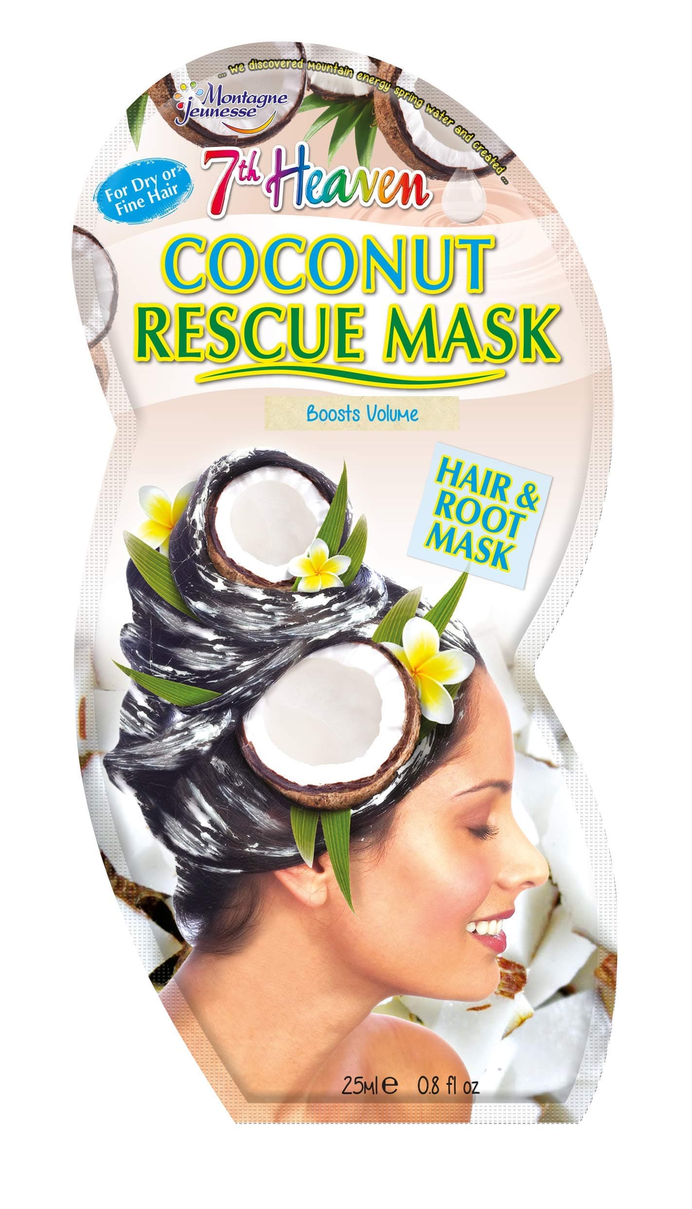 Montagne Juenesse 7th Heaven Coconut Protein Rescue Mask, White, 25 ml