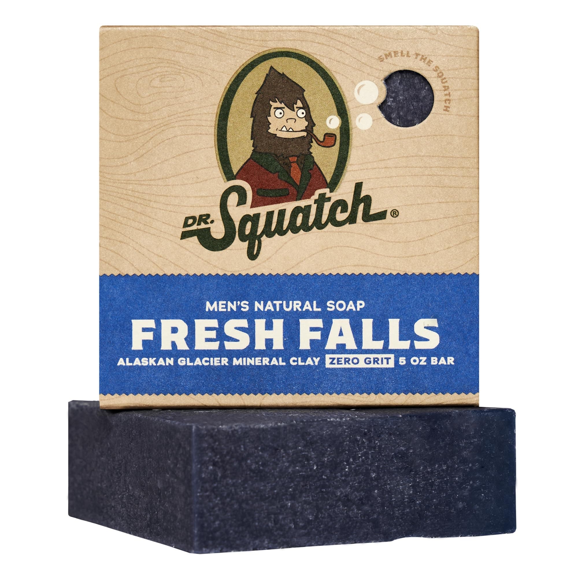 Dr. Squatch All Natural Bar Soap for Men with Zero Grit, Fresh Falls