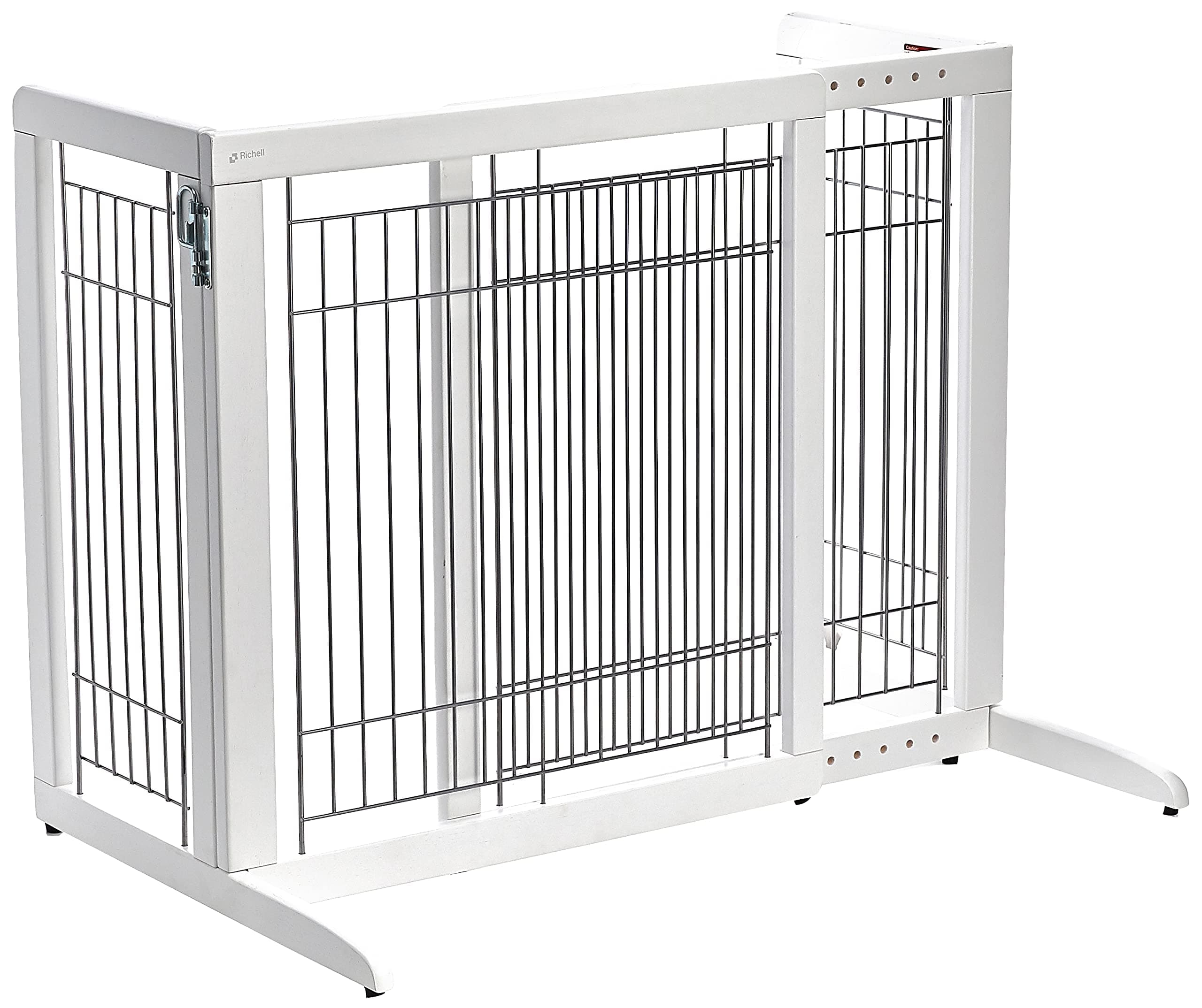 High Freestanding Pet Gate, Standard, Origami White