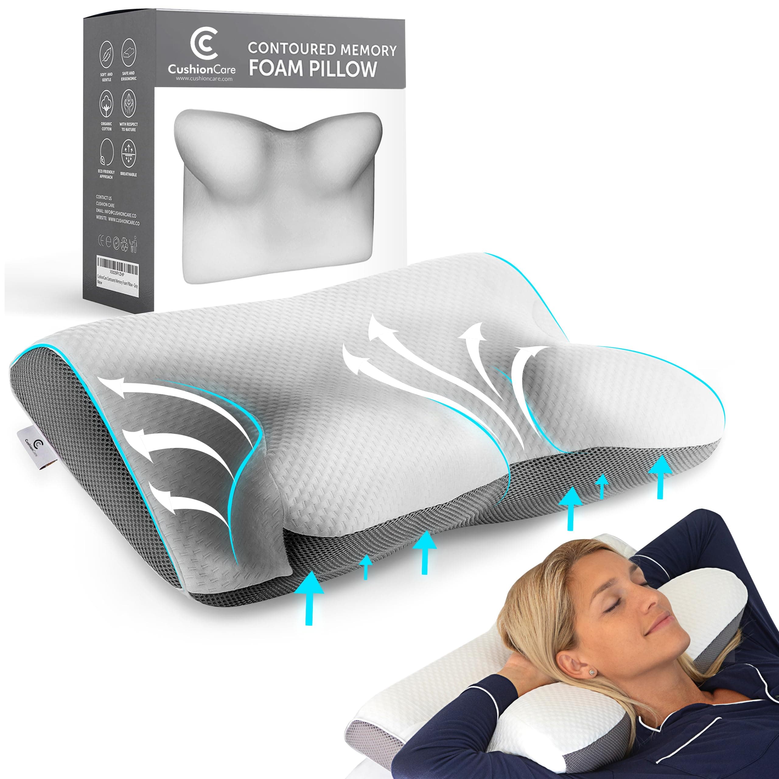 CushionCare Cervical Sleeping Pillow
