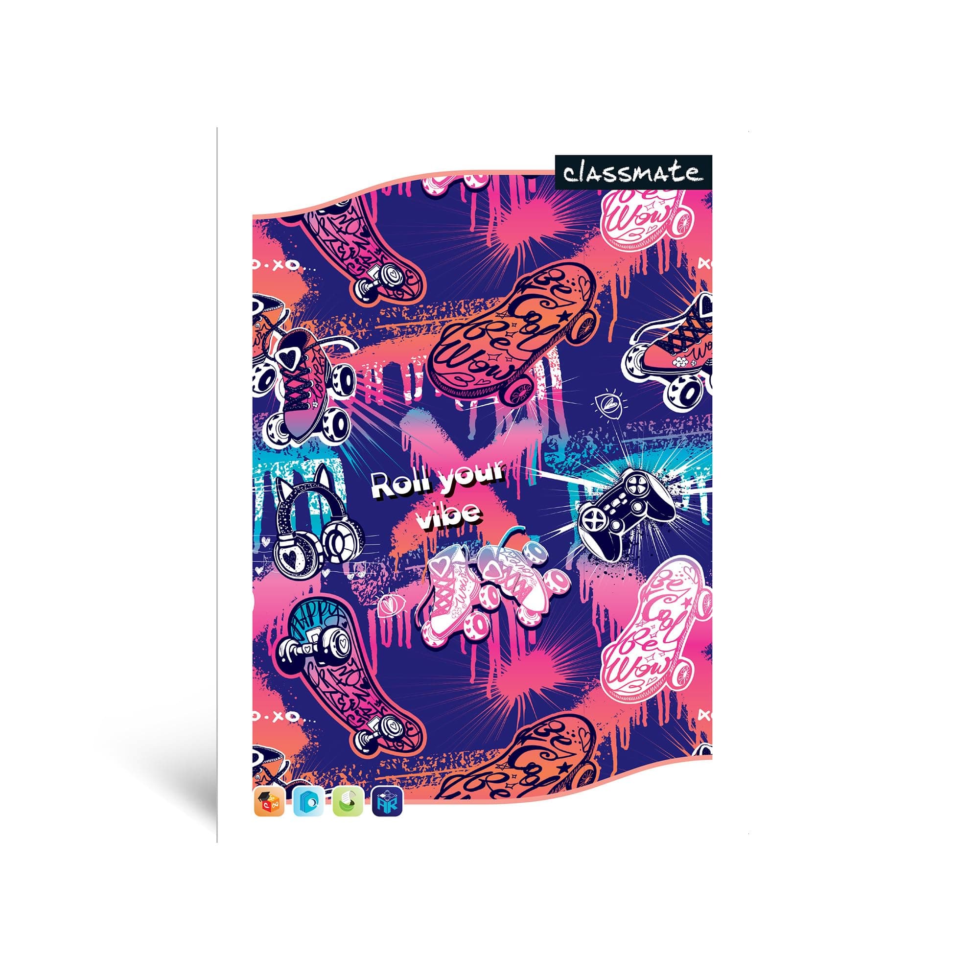 Classmate Long Notebook - A4, Soft Cover, 304 Pages, Single Line (Pack of 6)