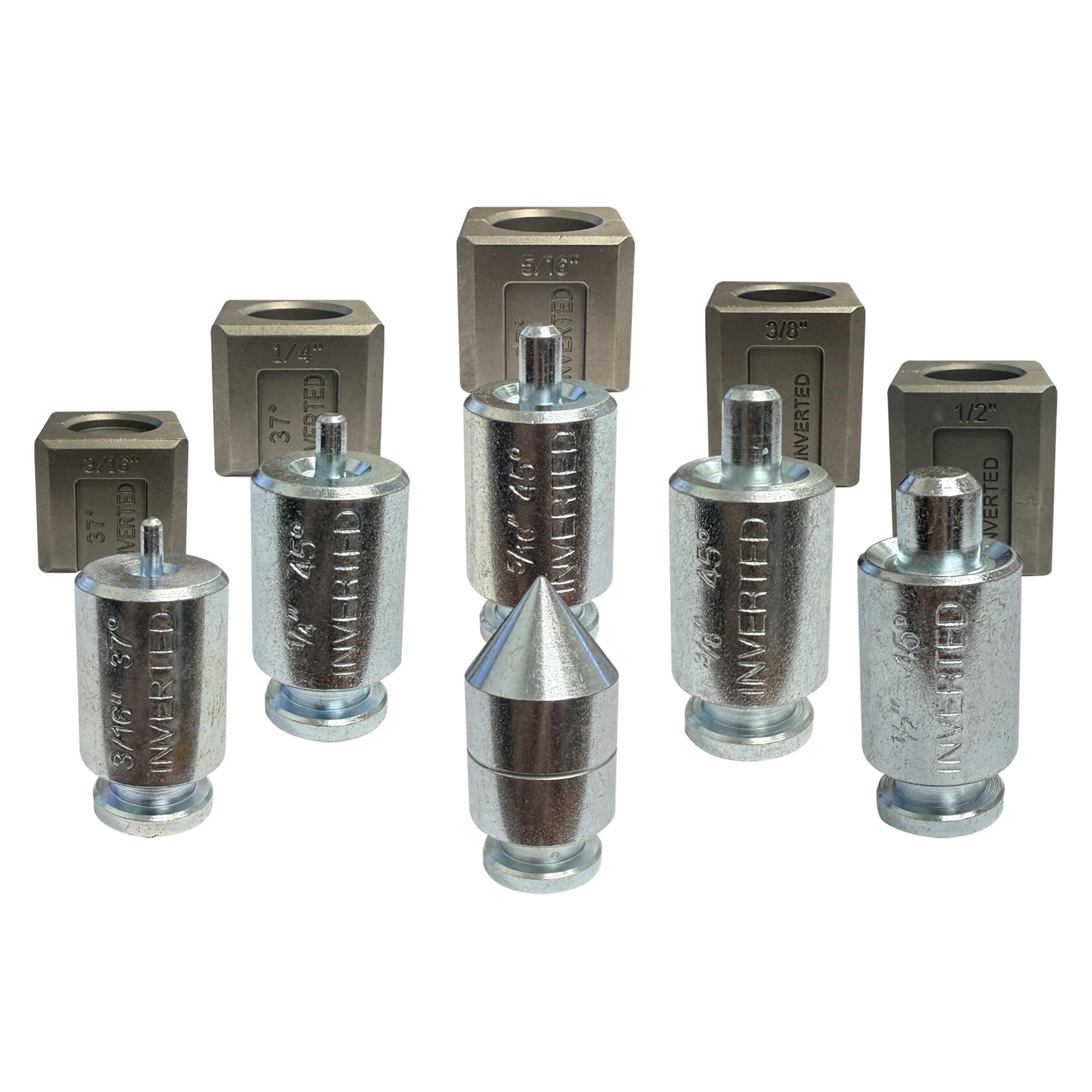 (71098 Silver 37 Degree Hydraulic Flaring Tool Adapter Set
