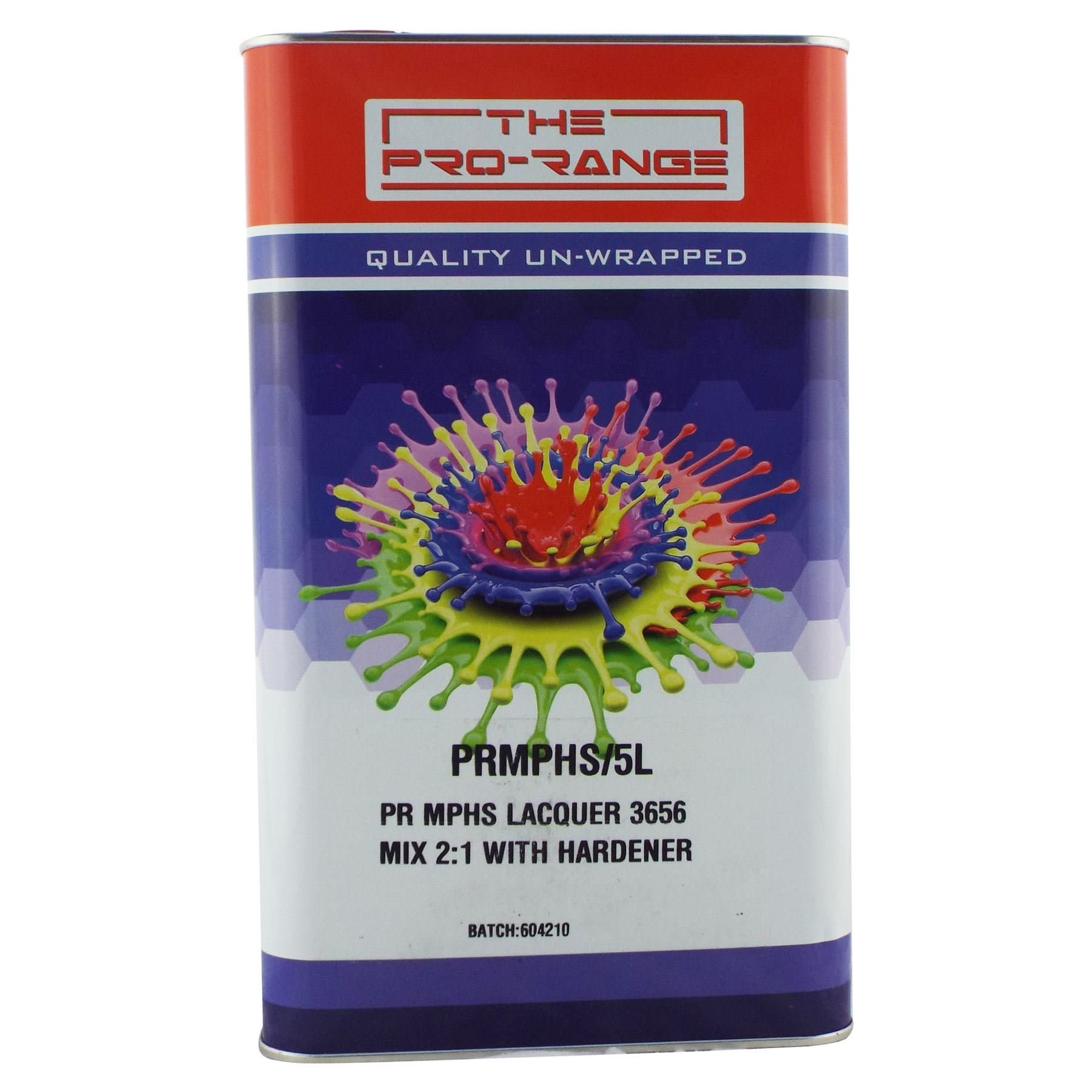 Pro Range PR MPHS 5 Litre 2K High Build Clear Lacquer - Super Fast Drying