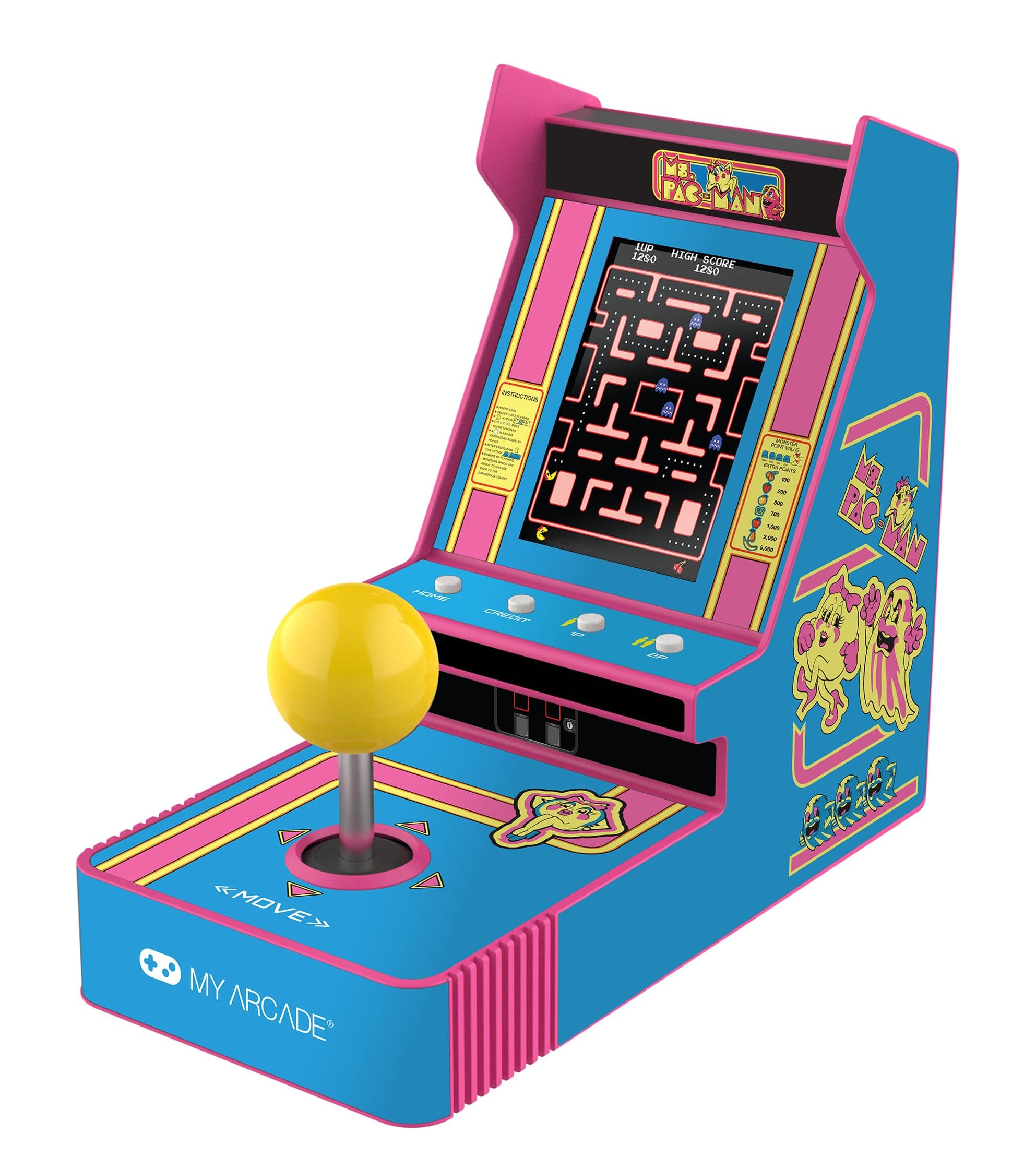 MS.PAC-Man Joystick Player with 3.5" Display