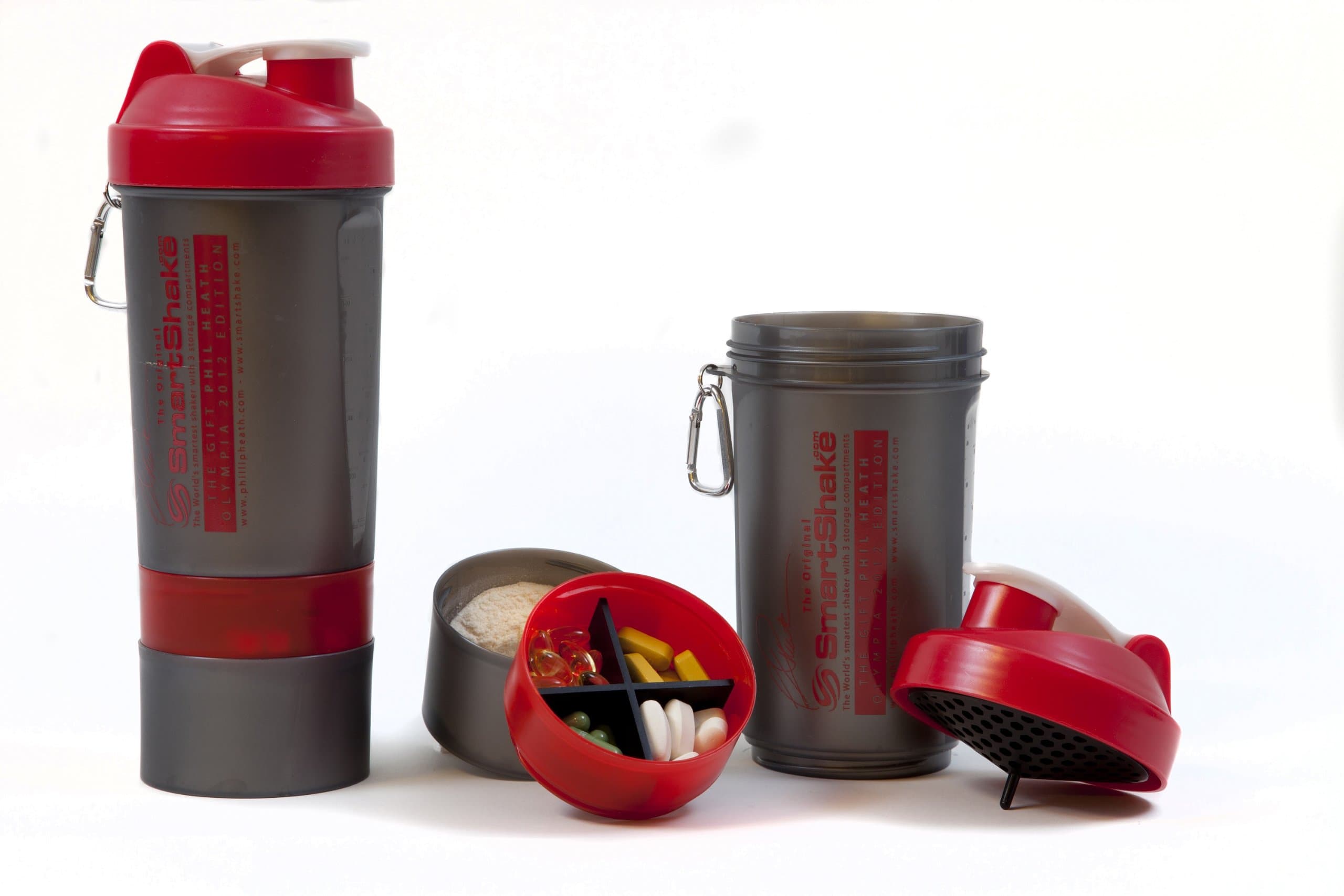 SmartShake Phil Heath (Silver & red) 27oz Shaker
