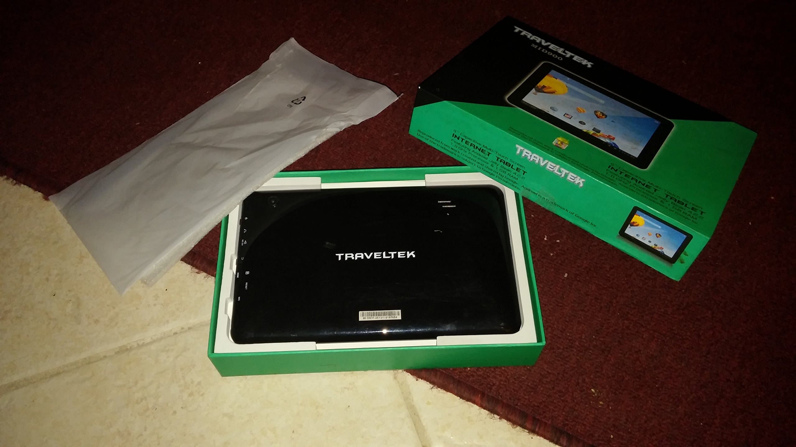 New TravelTek 7" Inch Tablet Android Google 4.2.2 Jelly Bean 4GB DDRIII External 3G Port MicroSD Flash USB Port 1GHz