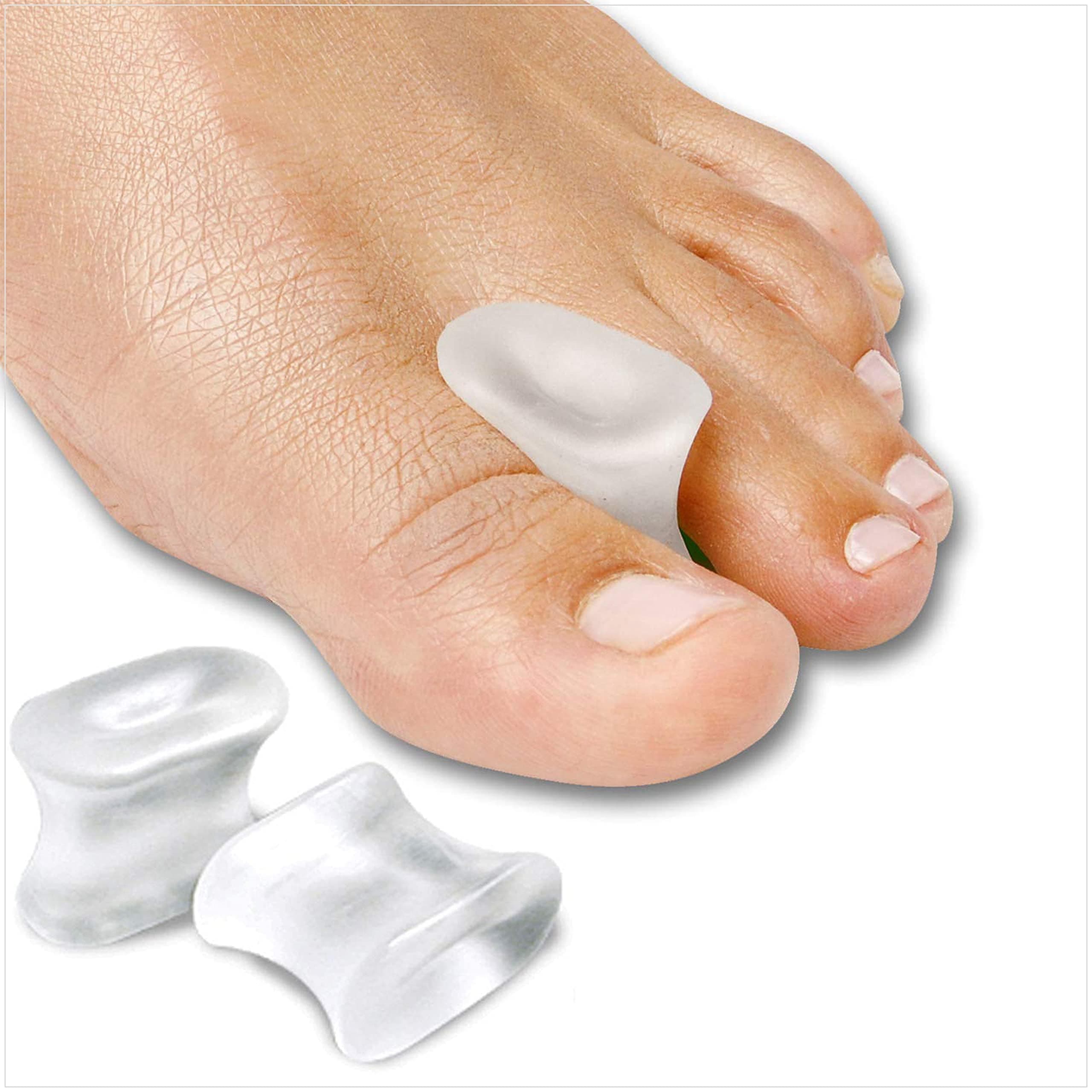 NatraCure Gel Toe Separators & Bunion Toe Spacers for Toe Alignment – Toe Straighteners for Crooked Toes, Curled Toes and Overlapping Toes Corrector, Hammertoe Corrector, Calluses & Valgus Toe – 12PK