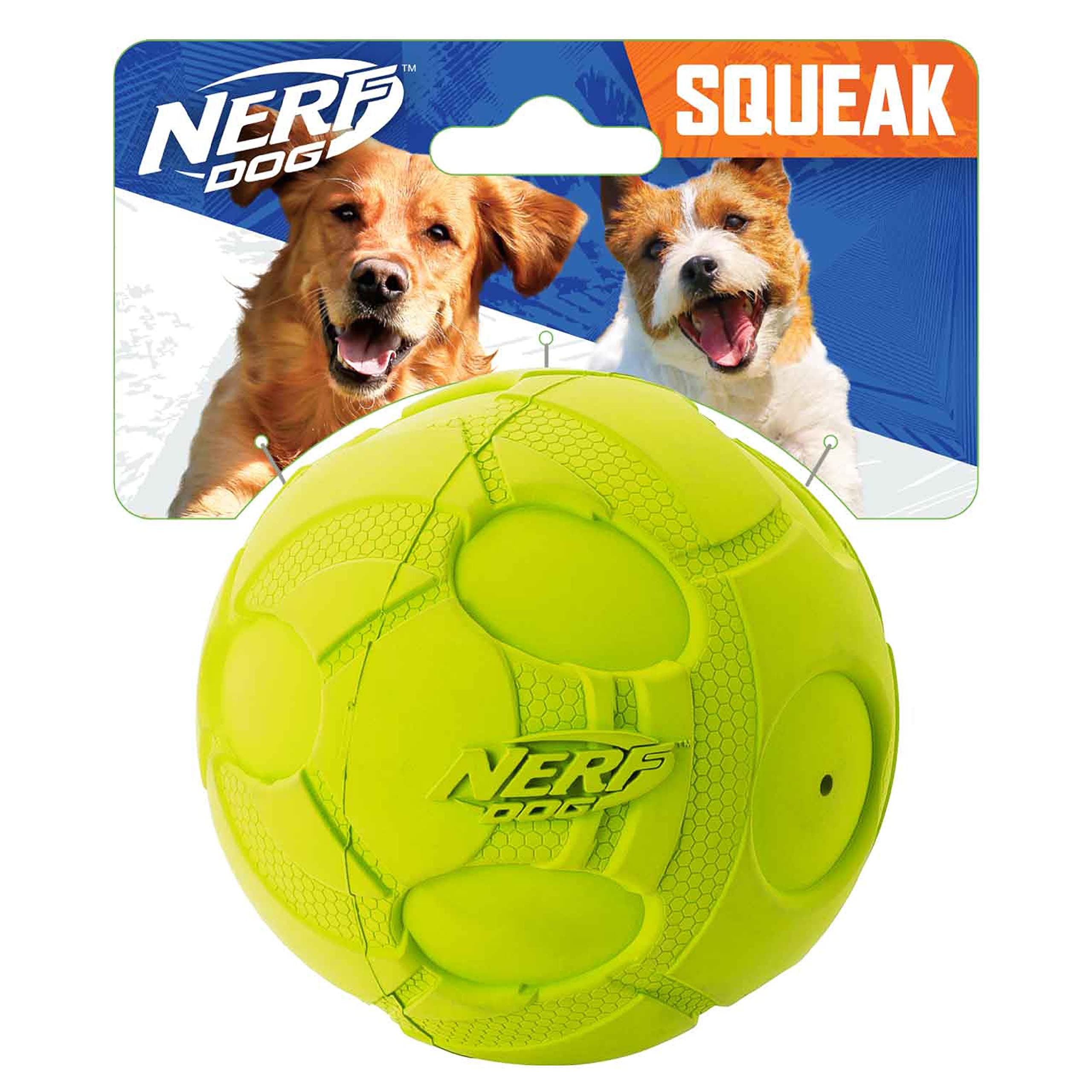3.8in Bash Squeak Ball - Green