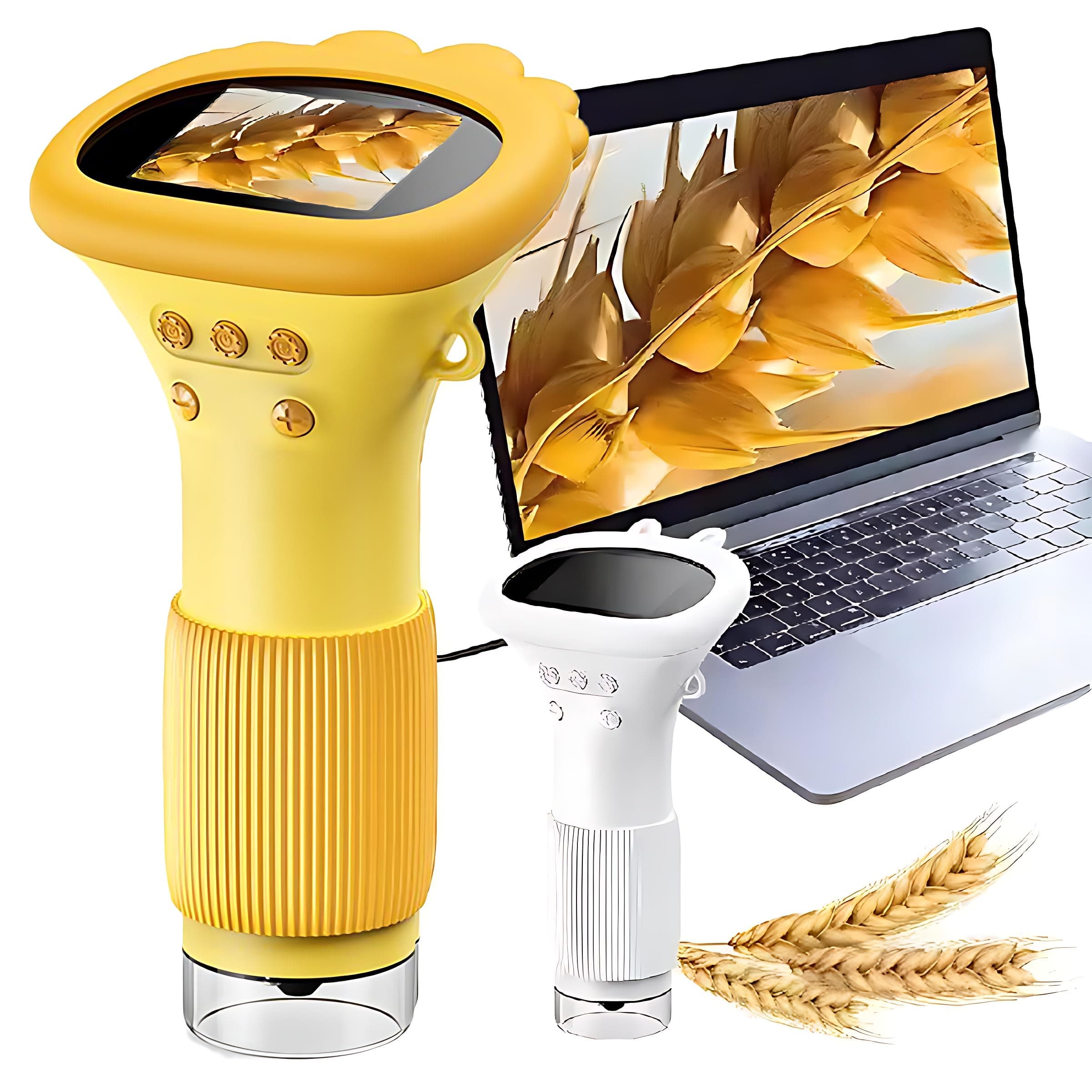 Handheld Digital Microscope, Portable Pocket Microscope Kit, Mini Handheld Digital Microscope 100x to 1000x with 8 Adjustable LED Lights, 1080P USB Microscope Camera for Kids