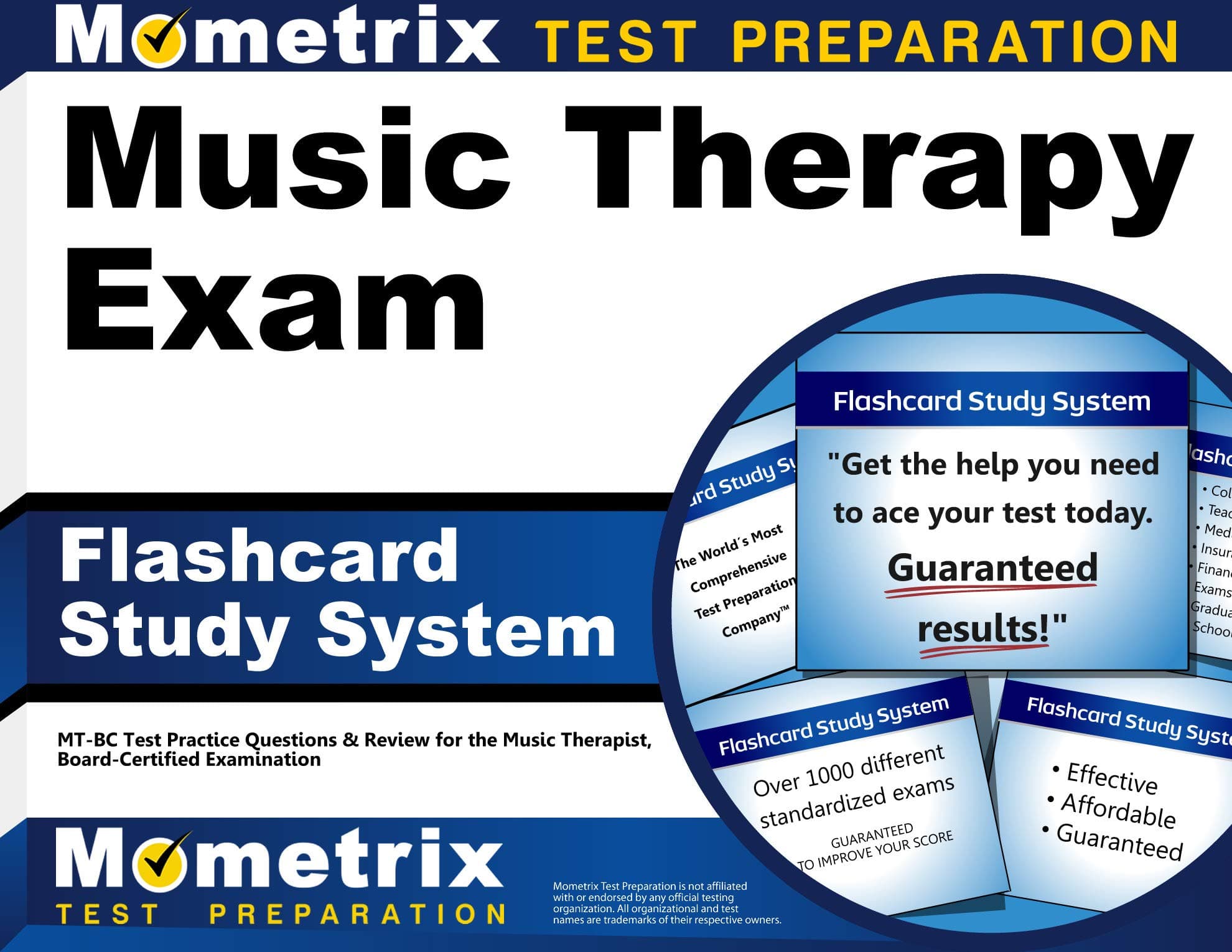 Music Therapy Exam Flashcard Study System: MT-BC Test Practice Questions & Review for the Music Therapist, Board-Certified Examination (Cards)
