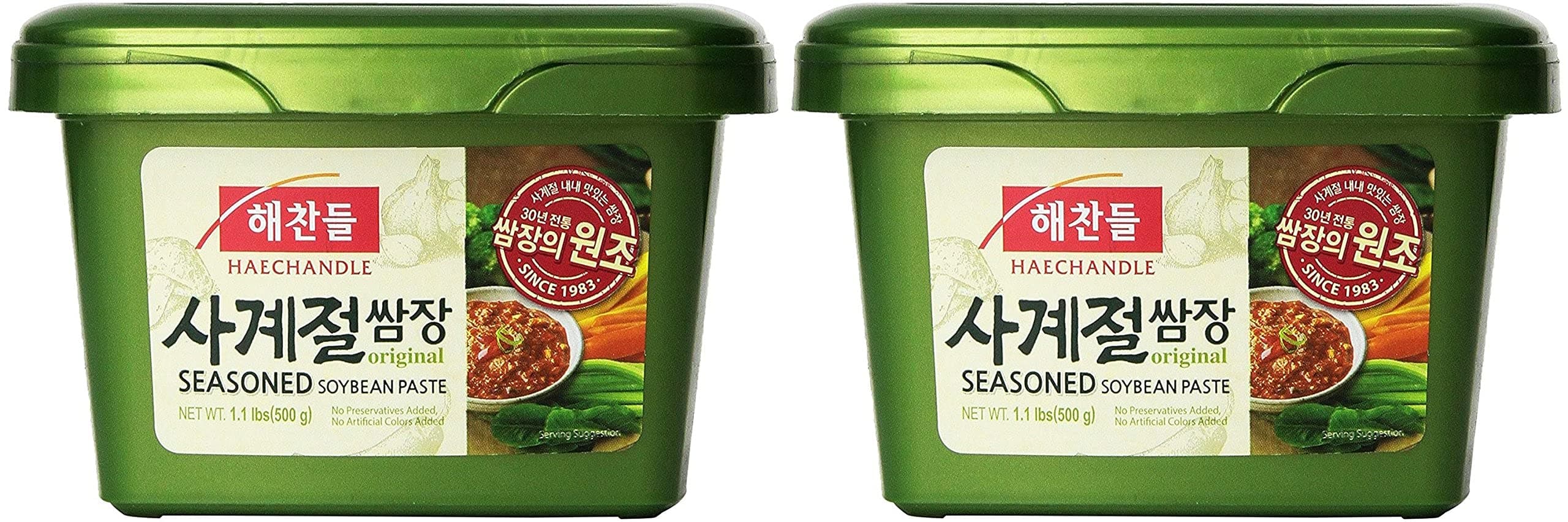 CJ Haechandle Soybean Paste (재래식된장) (Seasoned Soybean Paste (쌈장), 2 Pack)