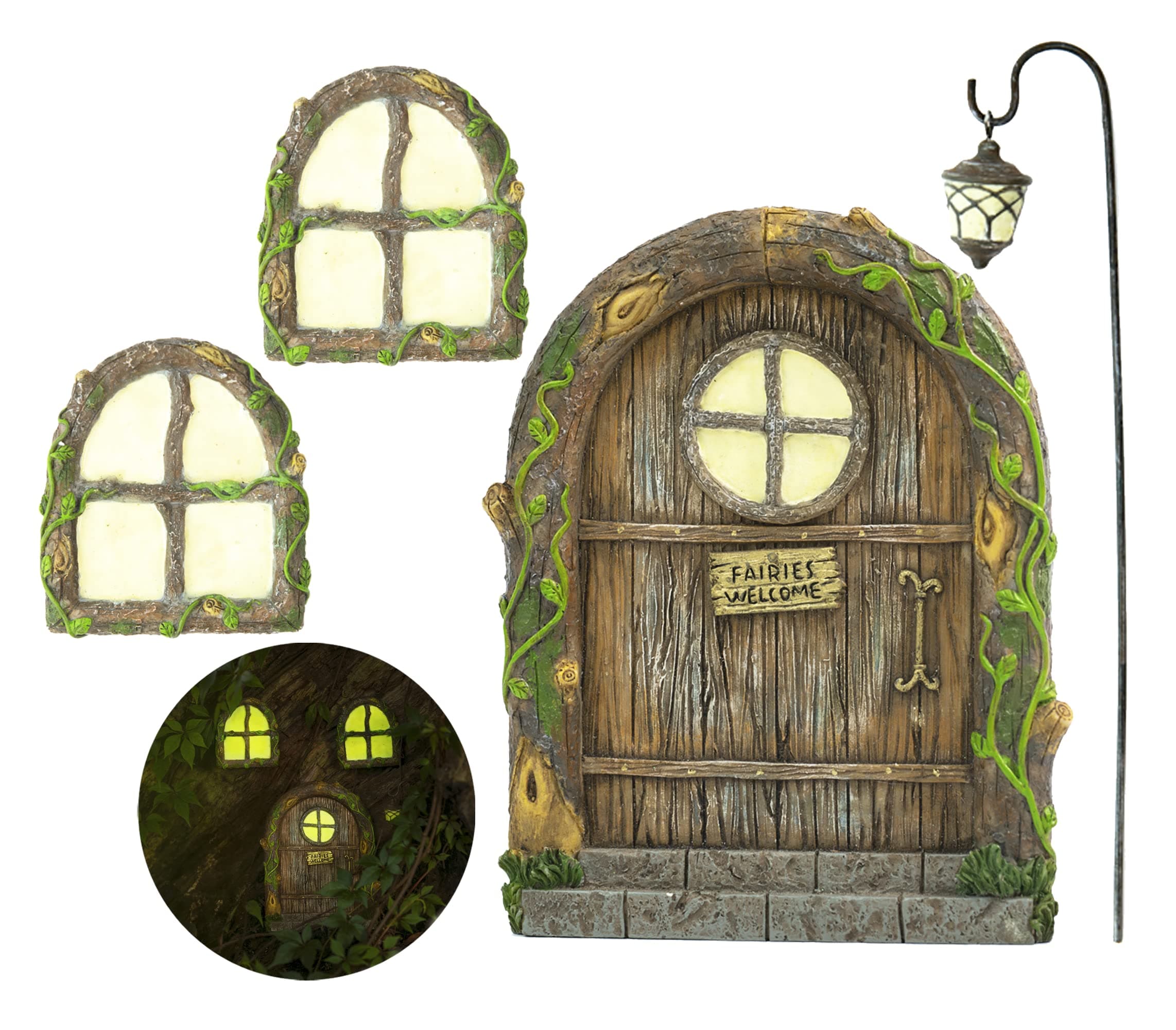 Fairy Doors for Trees, Fairy Door, Fairy Garden, Fairy Garden Accessories Outdoor kit, Fairy Doors for Trees Outdoor, Gnome House