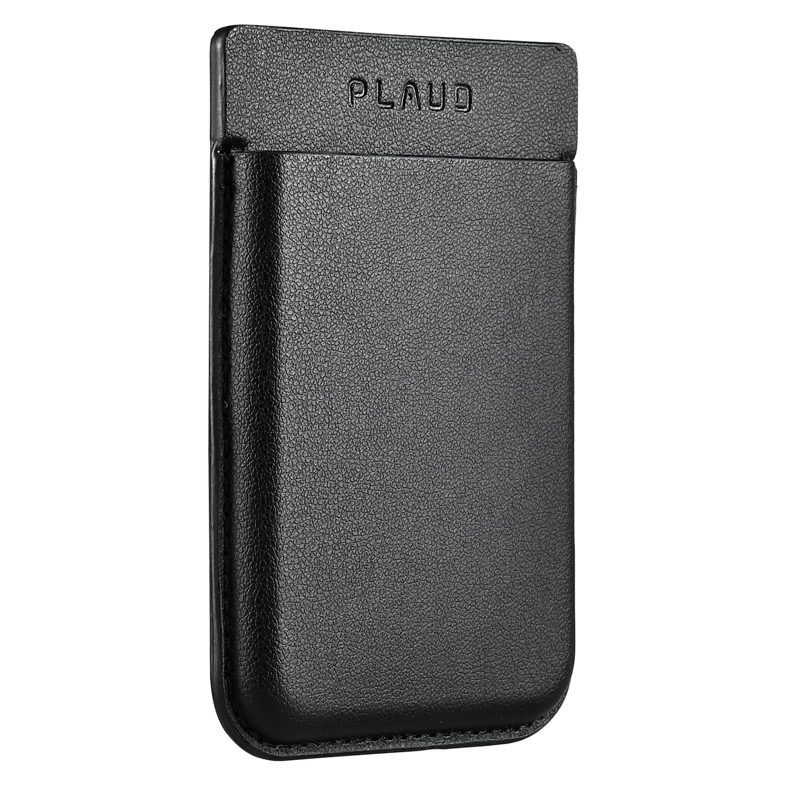 PLAUD NOTE Voice Recorder, Extra Use, Dedicated Case, Compatible with MagSafe, Mounts to Your Mobile Phone, Storage/Protection, Convenient for Recording Calls, Lightweight, Thin, Leather (Black)