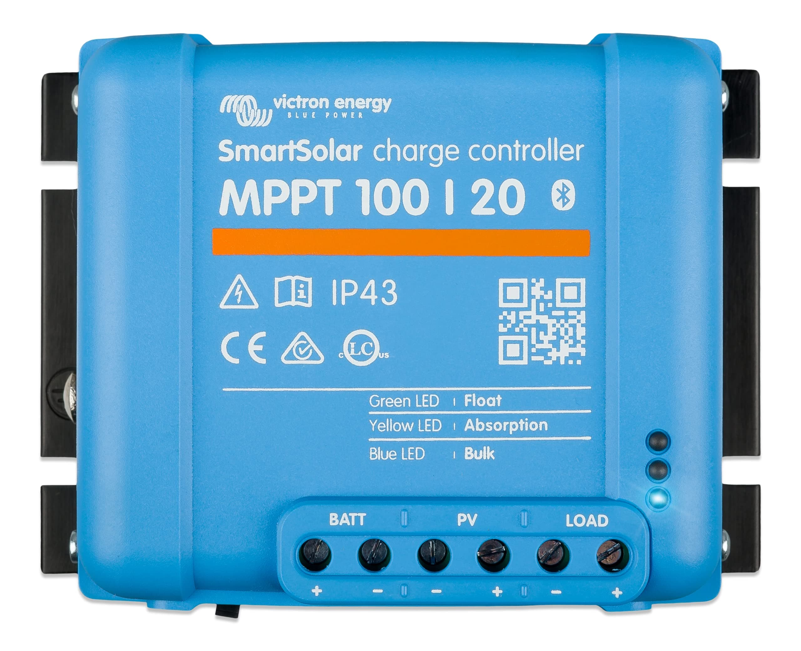 SmartSolar MPPT Solar Charge Controller (Bluetooth) - Charge Controllers for Solar Panels - 100V, 20 amp, 48-Volt