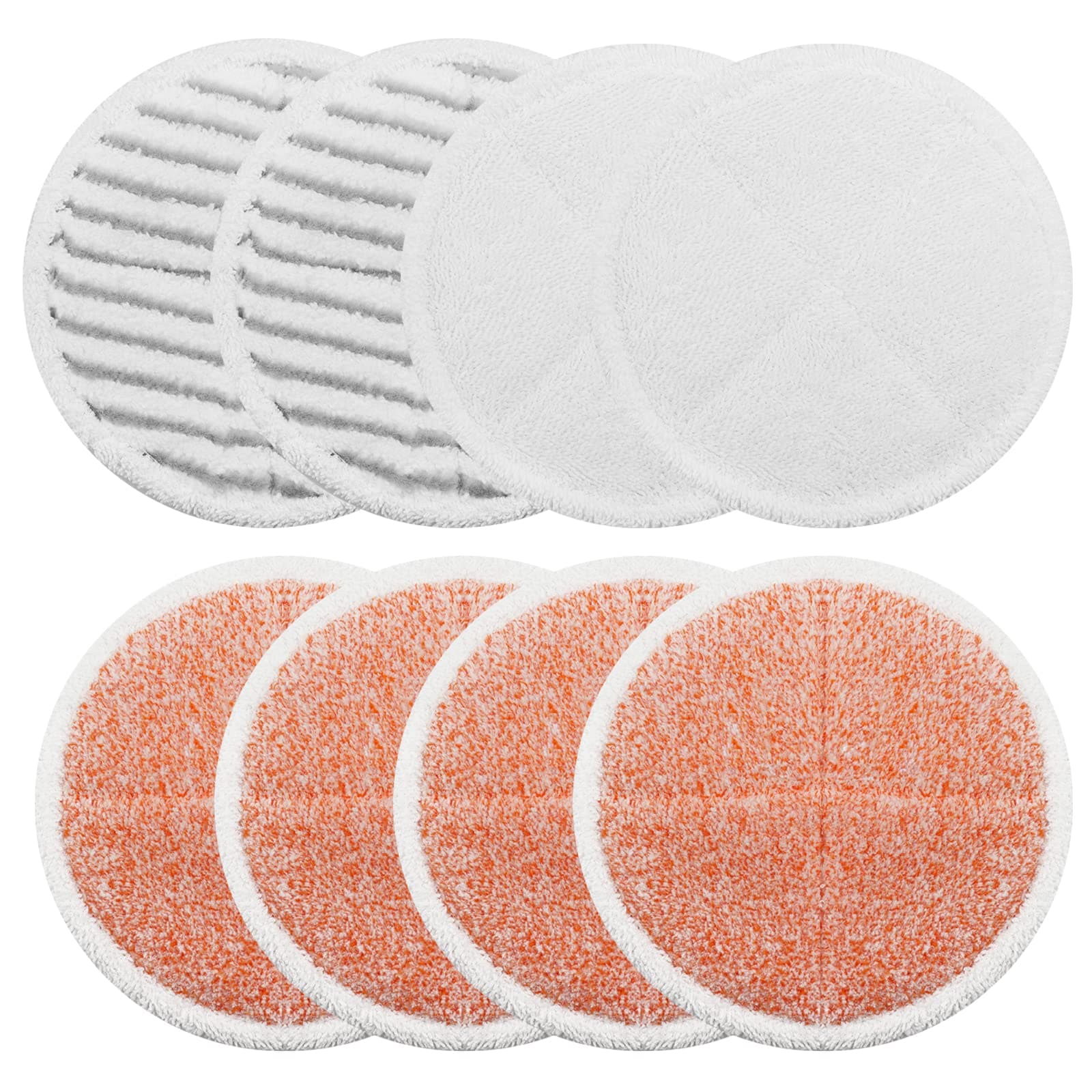 8 Pack Spinwave Mop Pads Replacement Set Compatible with Bissell Spinwave 203...