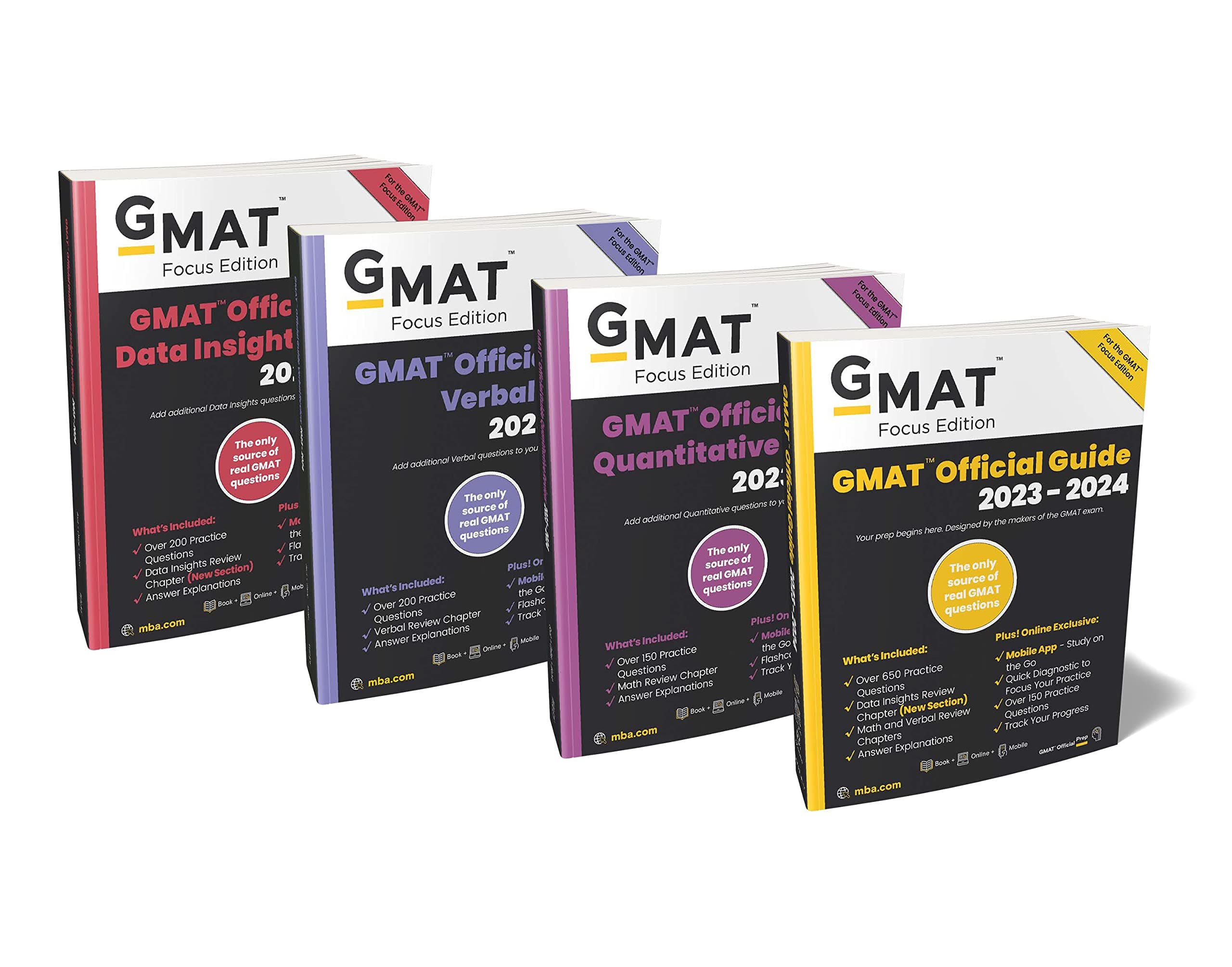 GMAT Official Guide 20232024 Bundle, Focus Edition: Includes GMAT Official Guide, GMAT Quantitative Review, GMAT Verbal Review, and GMAT Data Insights Review + Online Question Bank Paperback – 27 September 2024