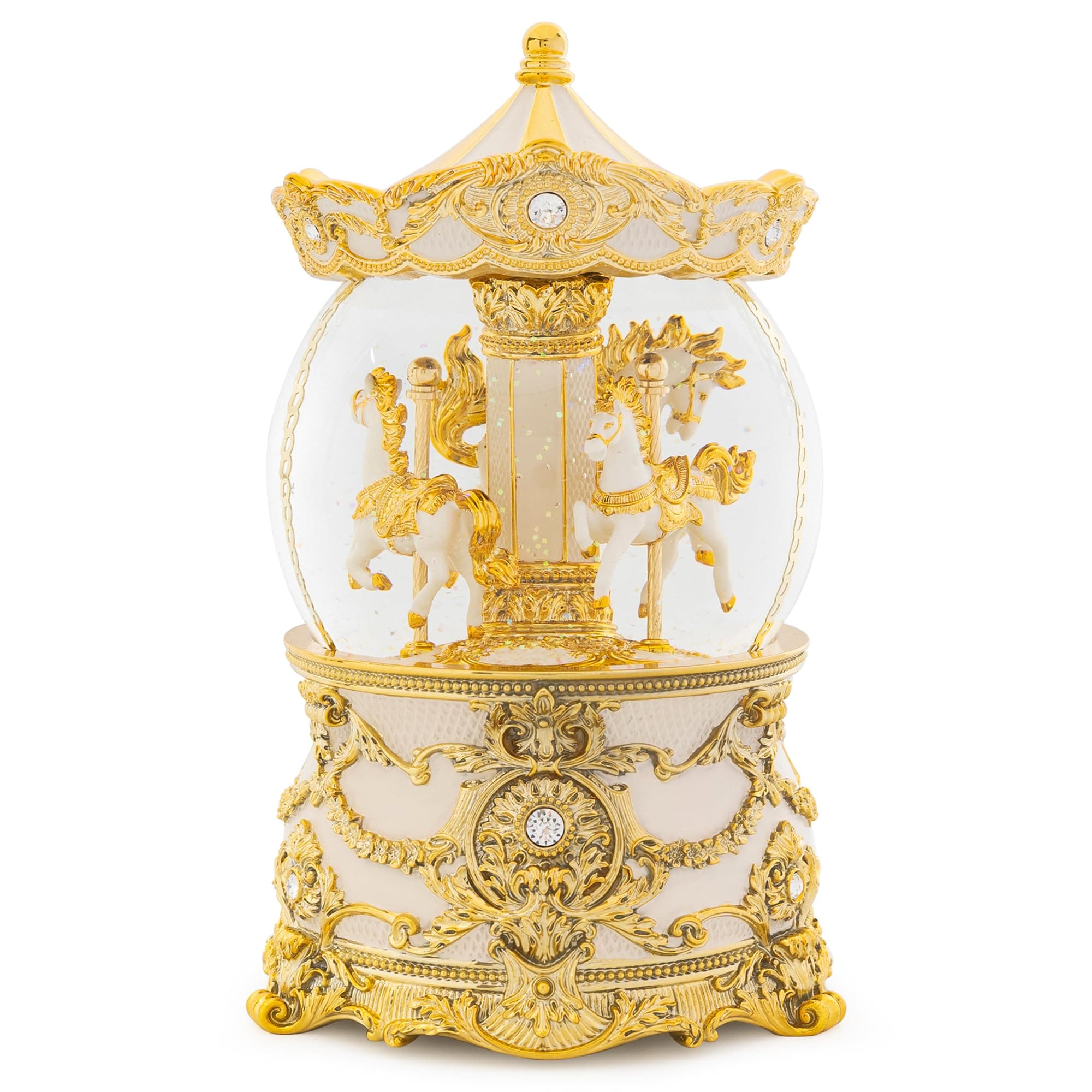 1 Golden Pony Snow Globe Light